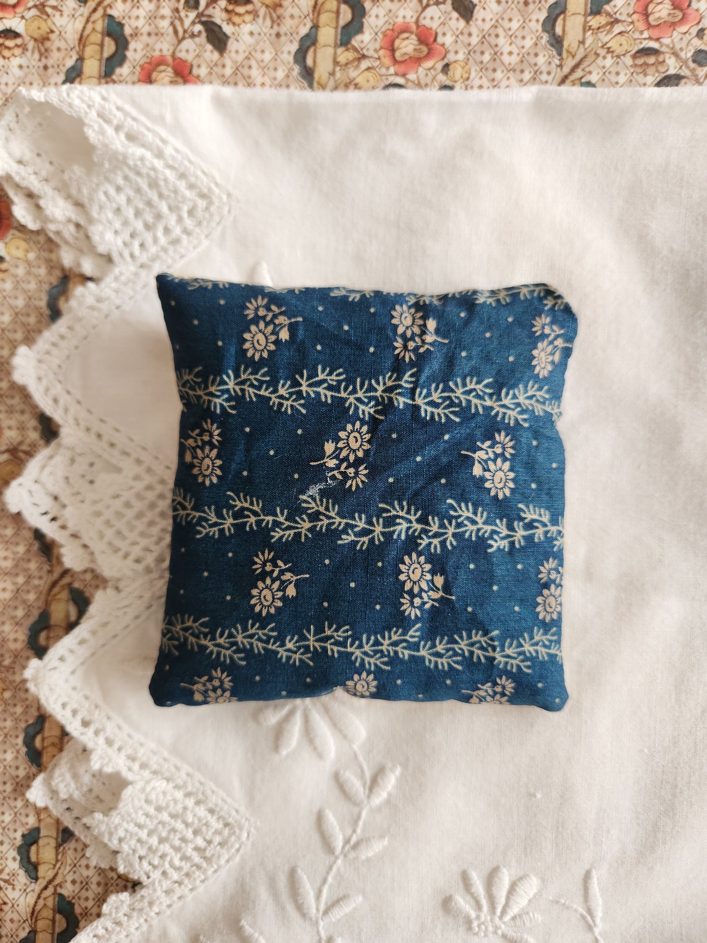 Antique 4 Patch Quilt Block Lavender Sachet