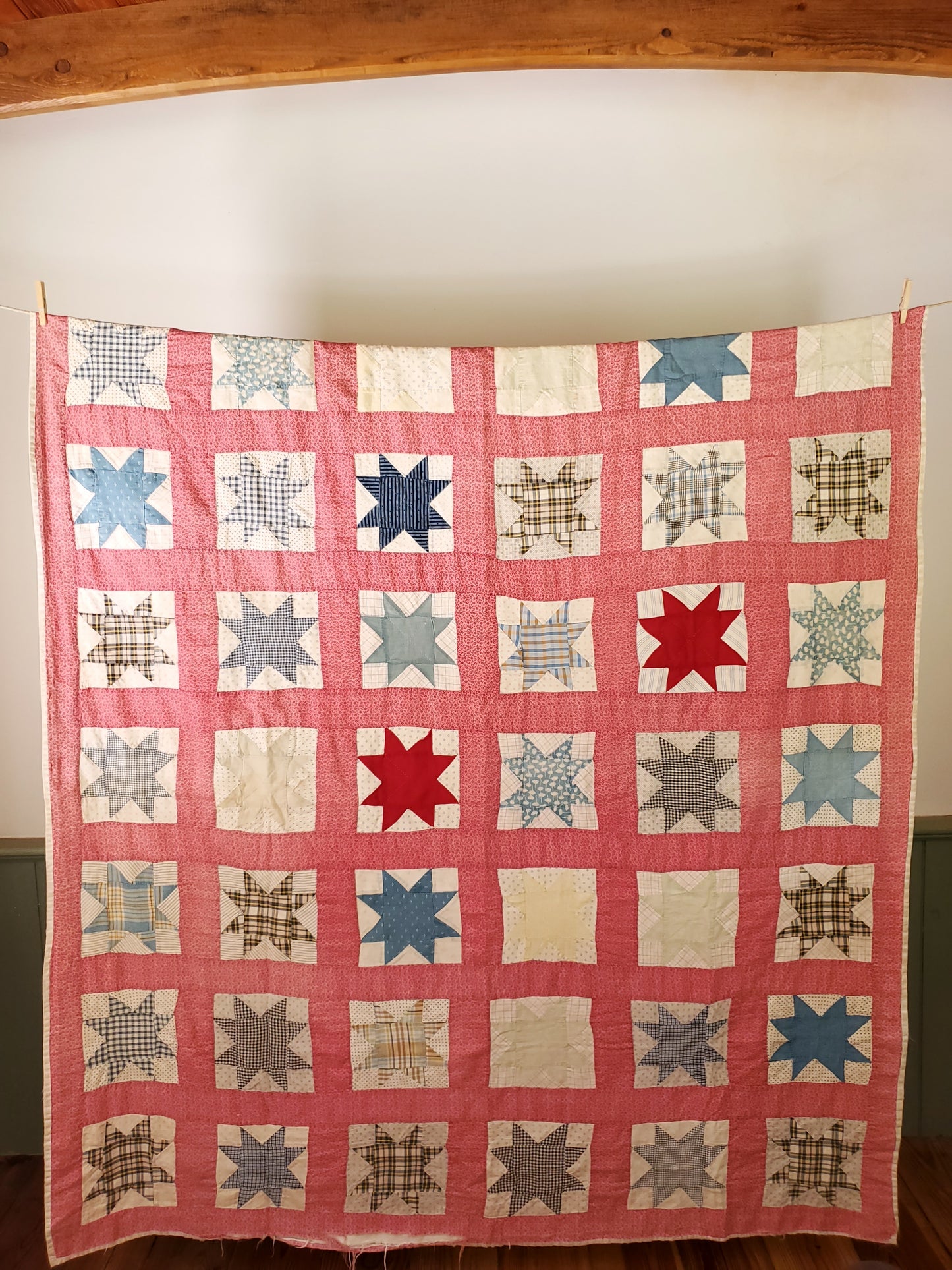 Antique Patchwork Star Quilt