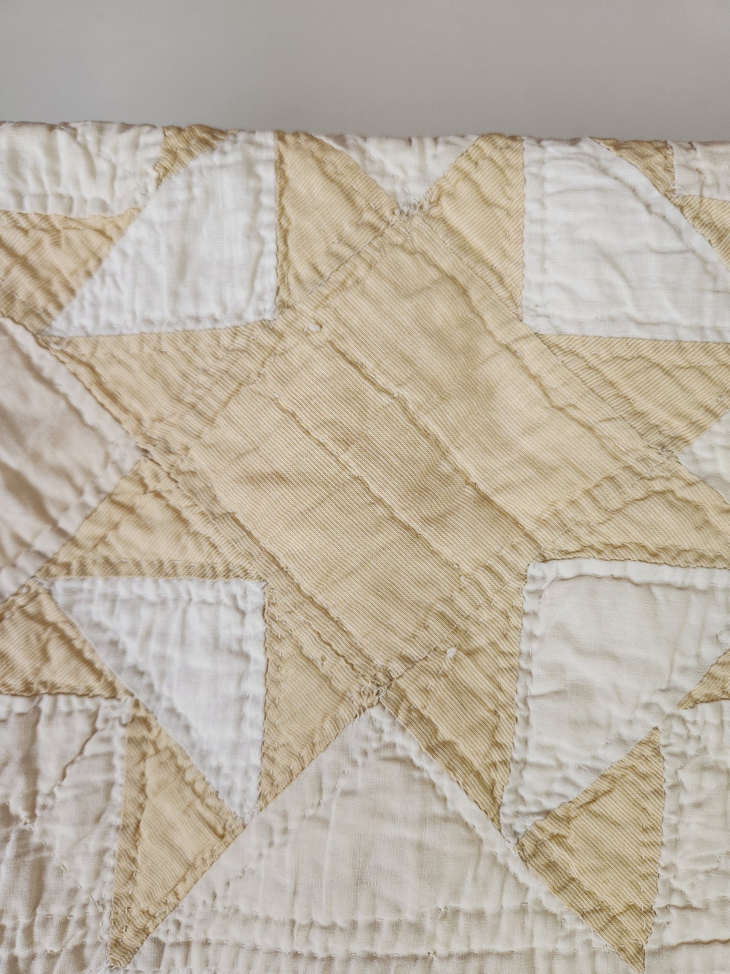 PAIR Of Matching Star Quilts ca 1930