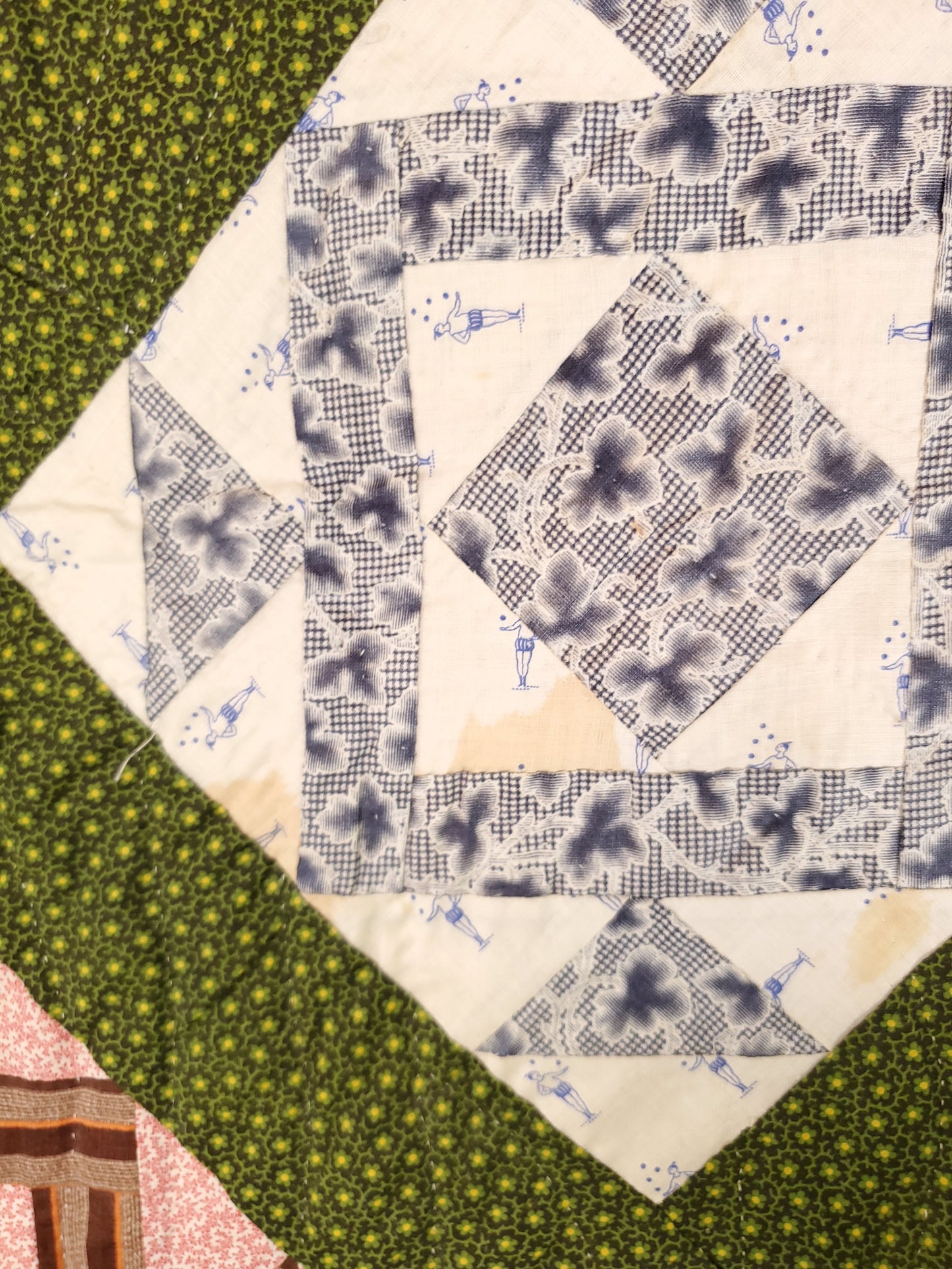 Antique 19th Century Patchwork Quilt ca 1890