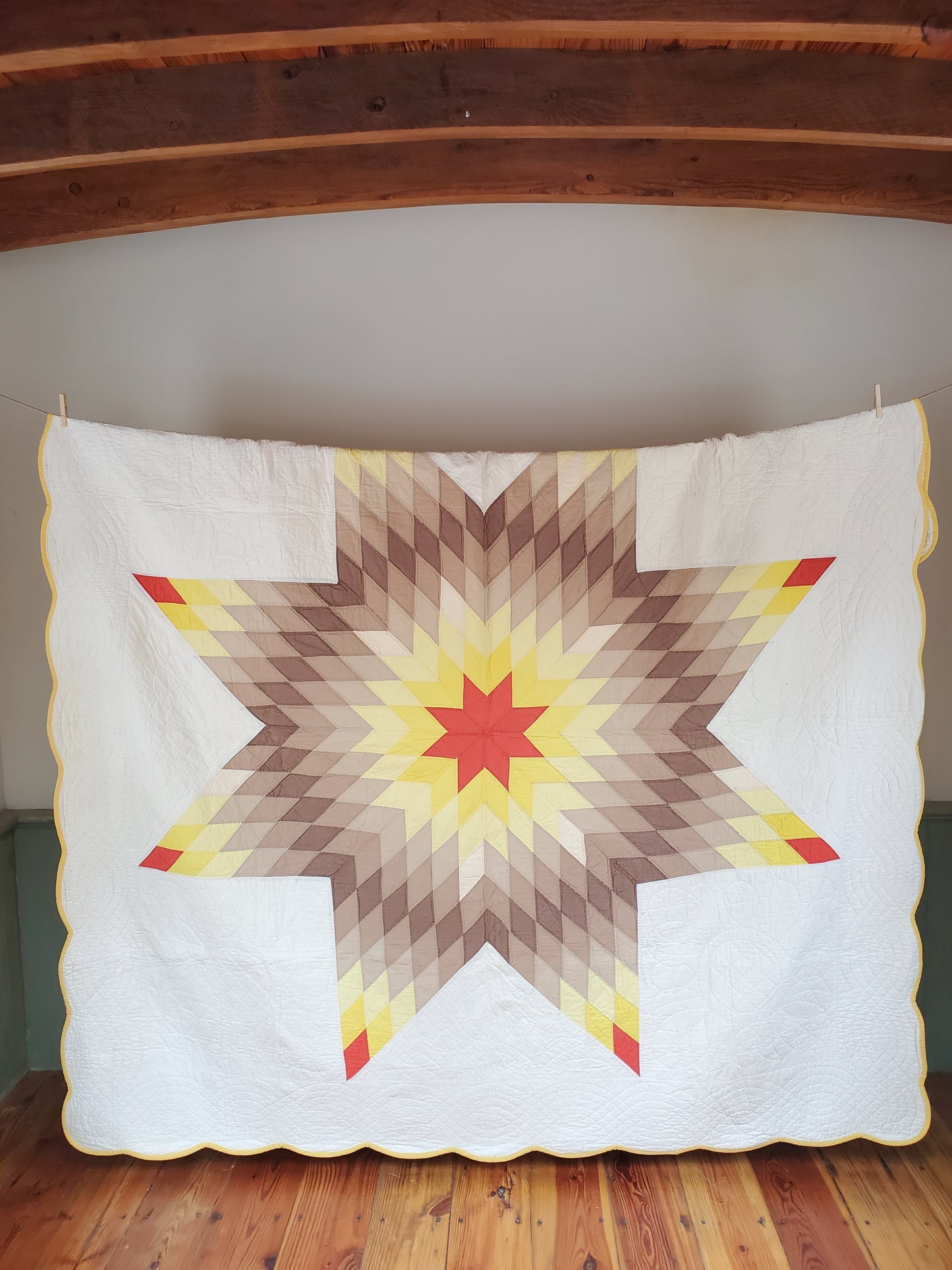 Vintage Lone Star Quilt ca 1940