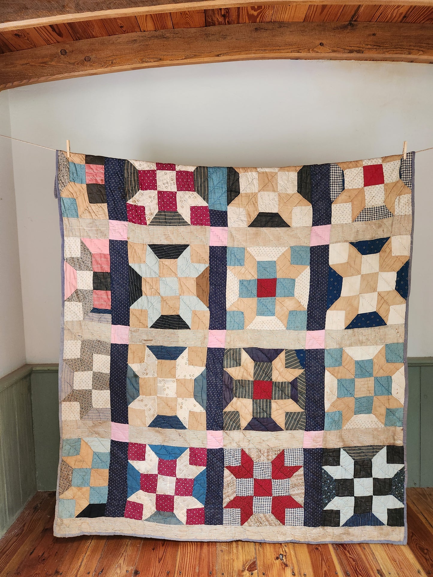 Primitive Patchwork Quilt c1900