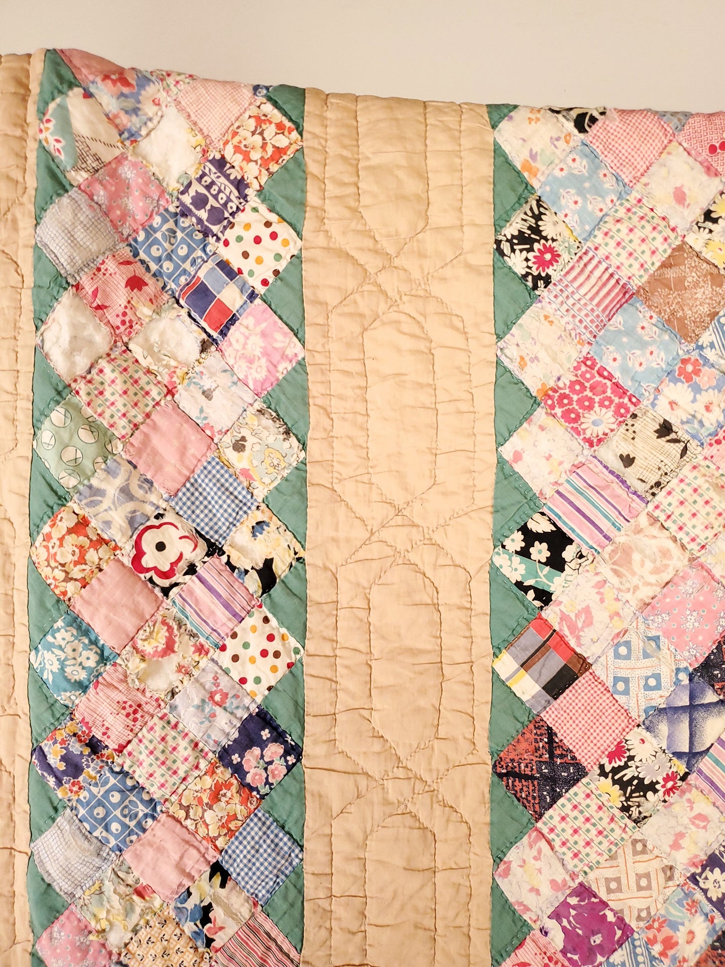 Patchwork Bar Quilt c1930