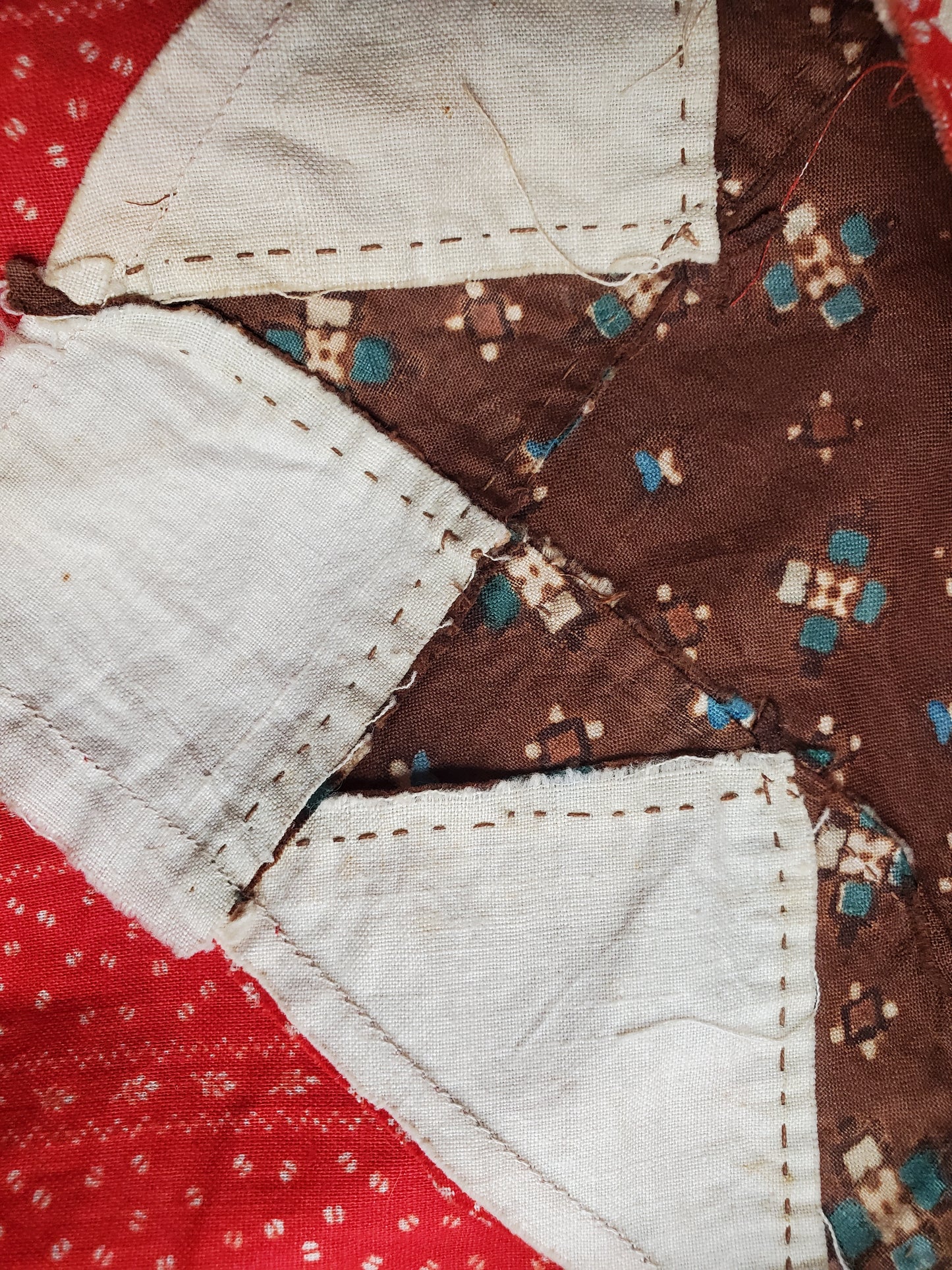 19th Century Star Quilt Top