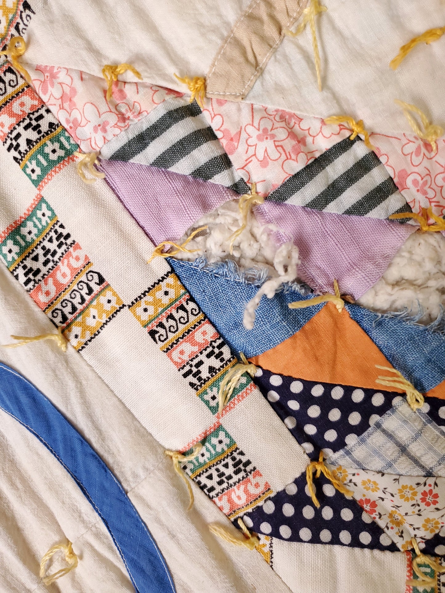 Hand Tied Vintage Basket Quilt