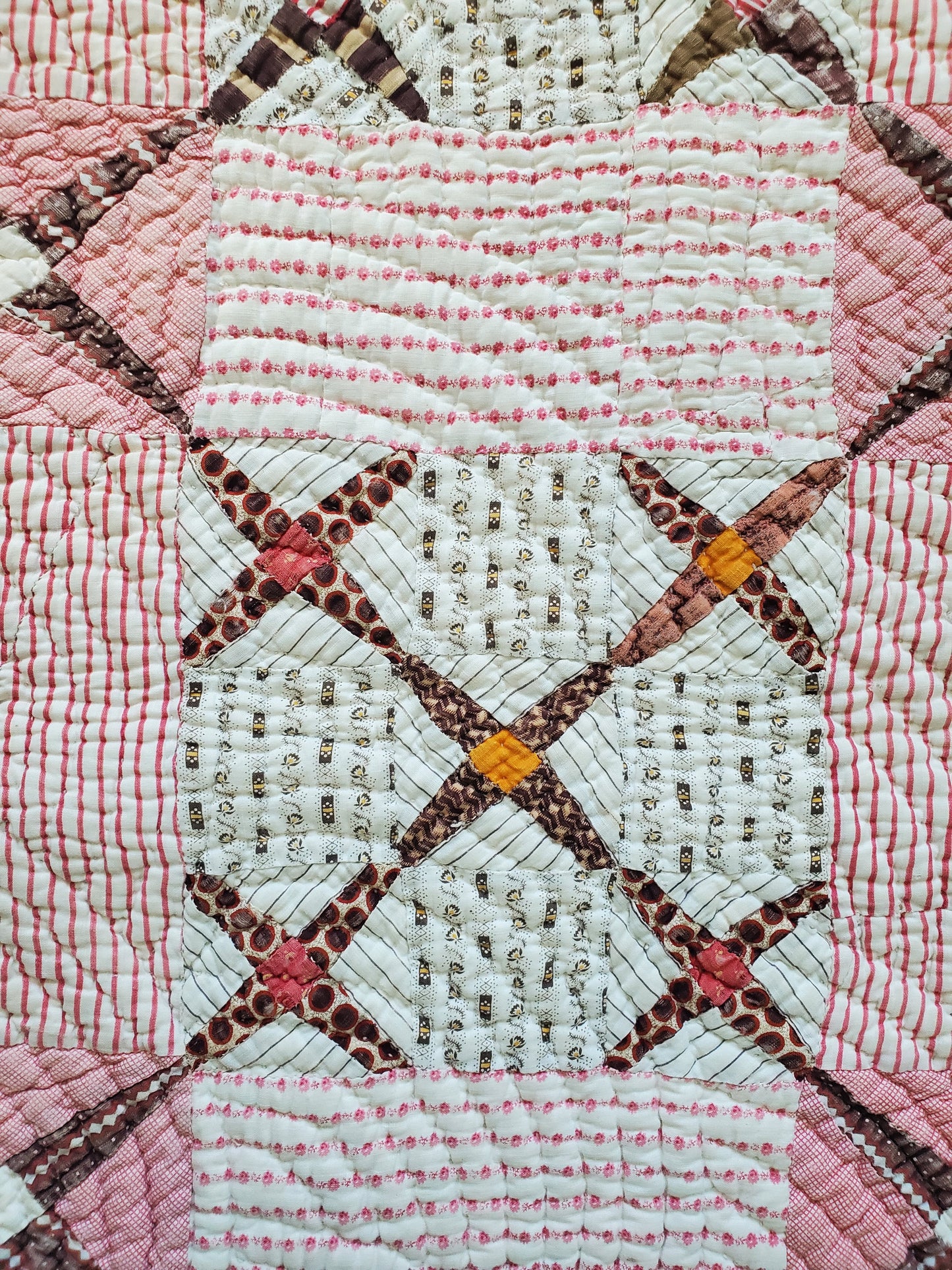 Antique Crosses Quilt ca 1900