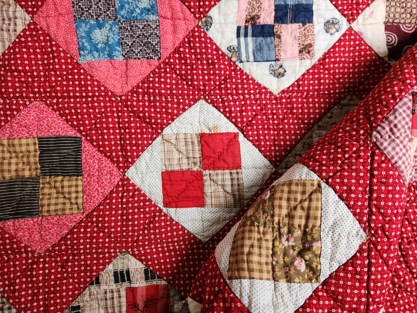 Stunning Patchwork Quilt c1890