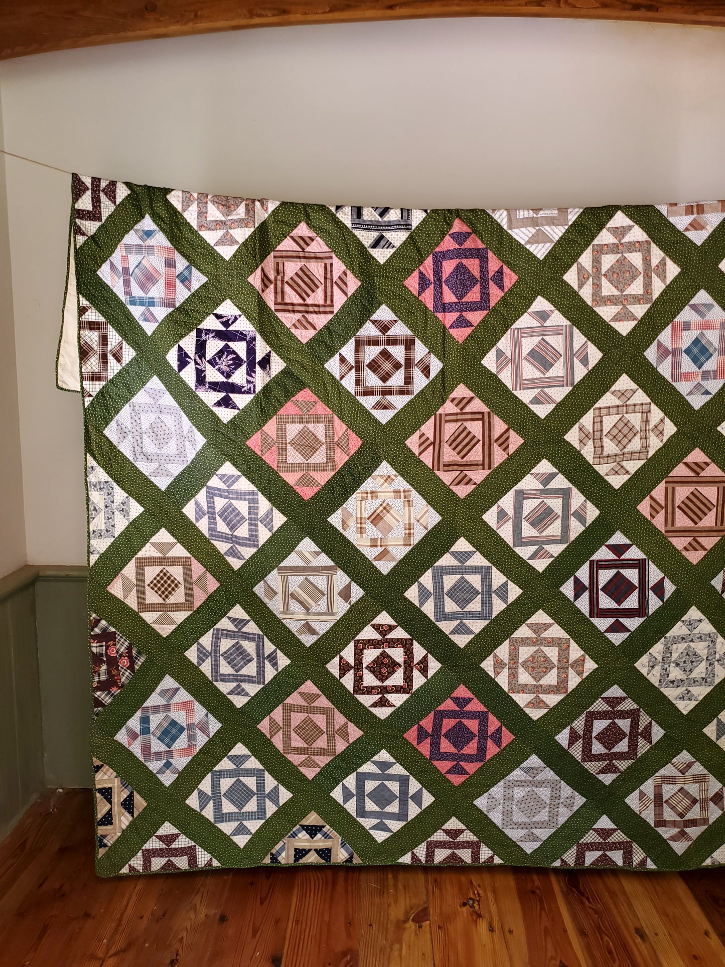 Antique 19th Century Patchwork Quilt ca 1890