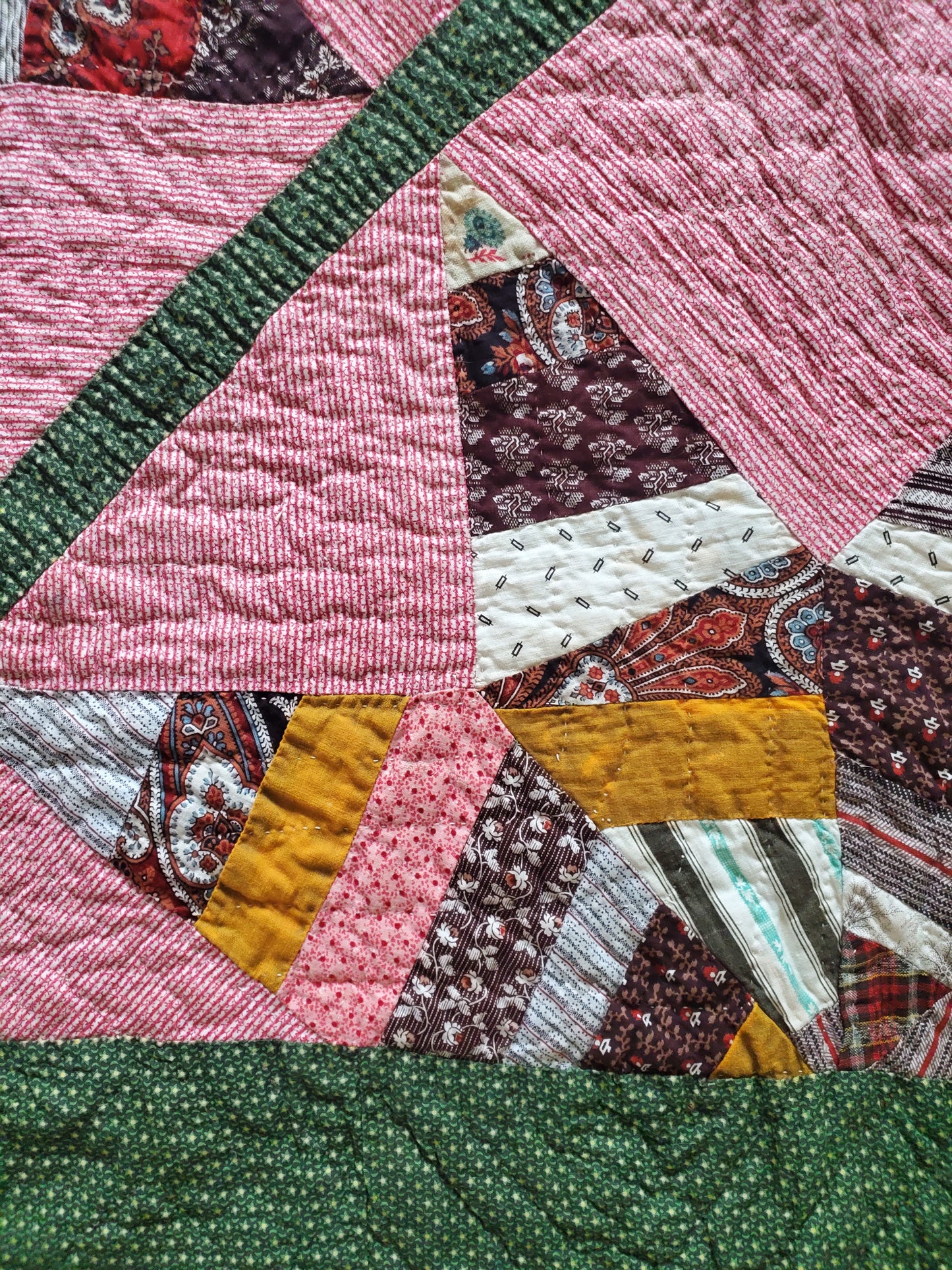 19th Century Star Antique Quilt ca 1870