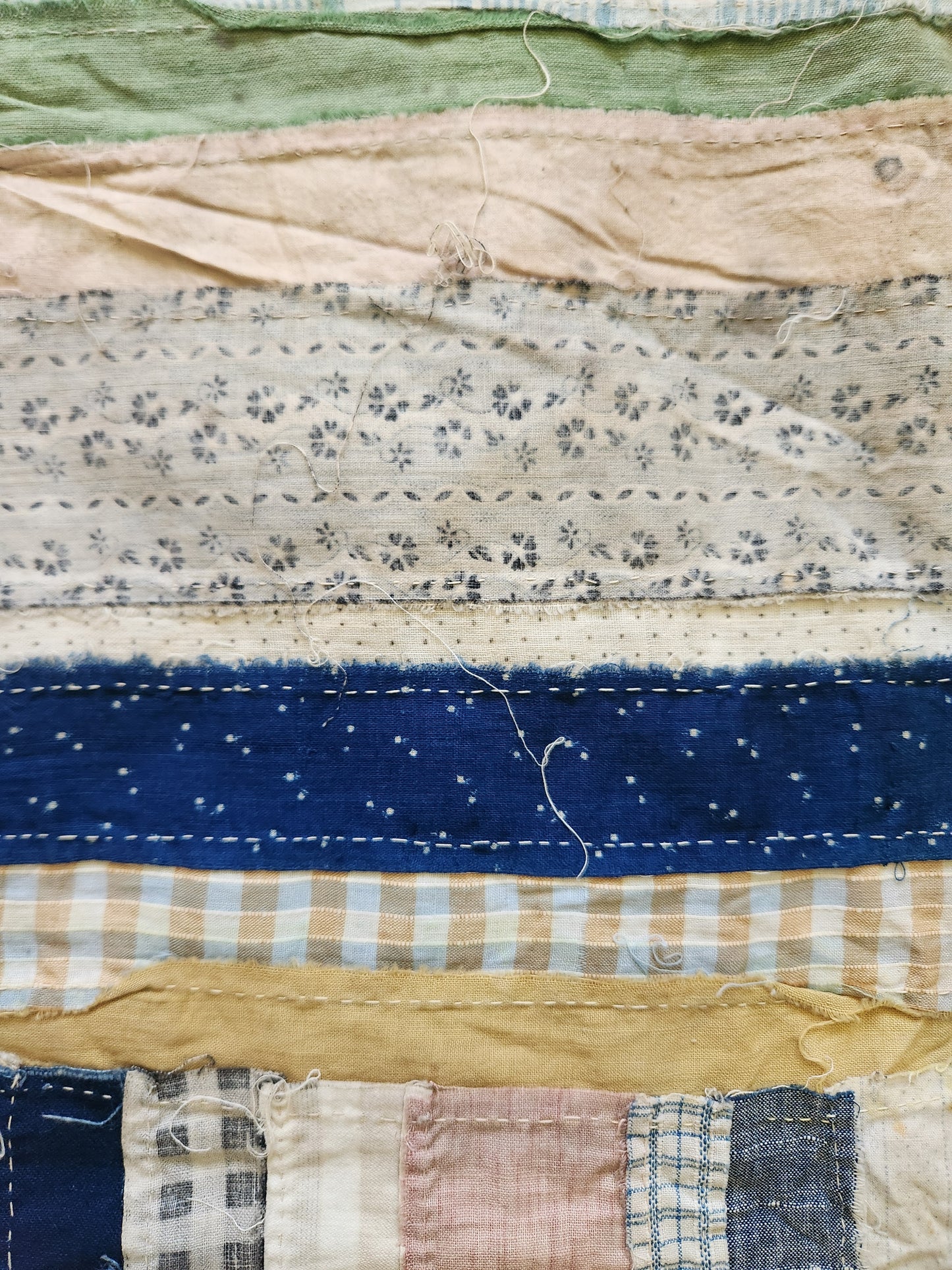 Strip Quilt Top c1920