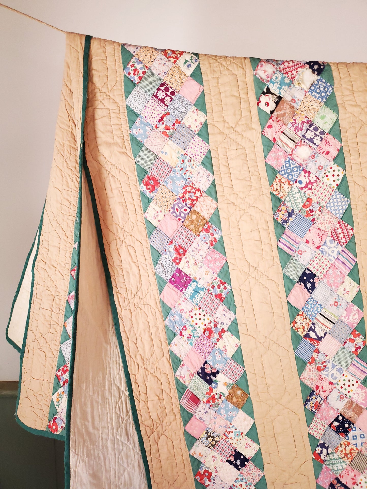 Patchwork Bar Quilt c1930