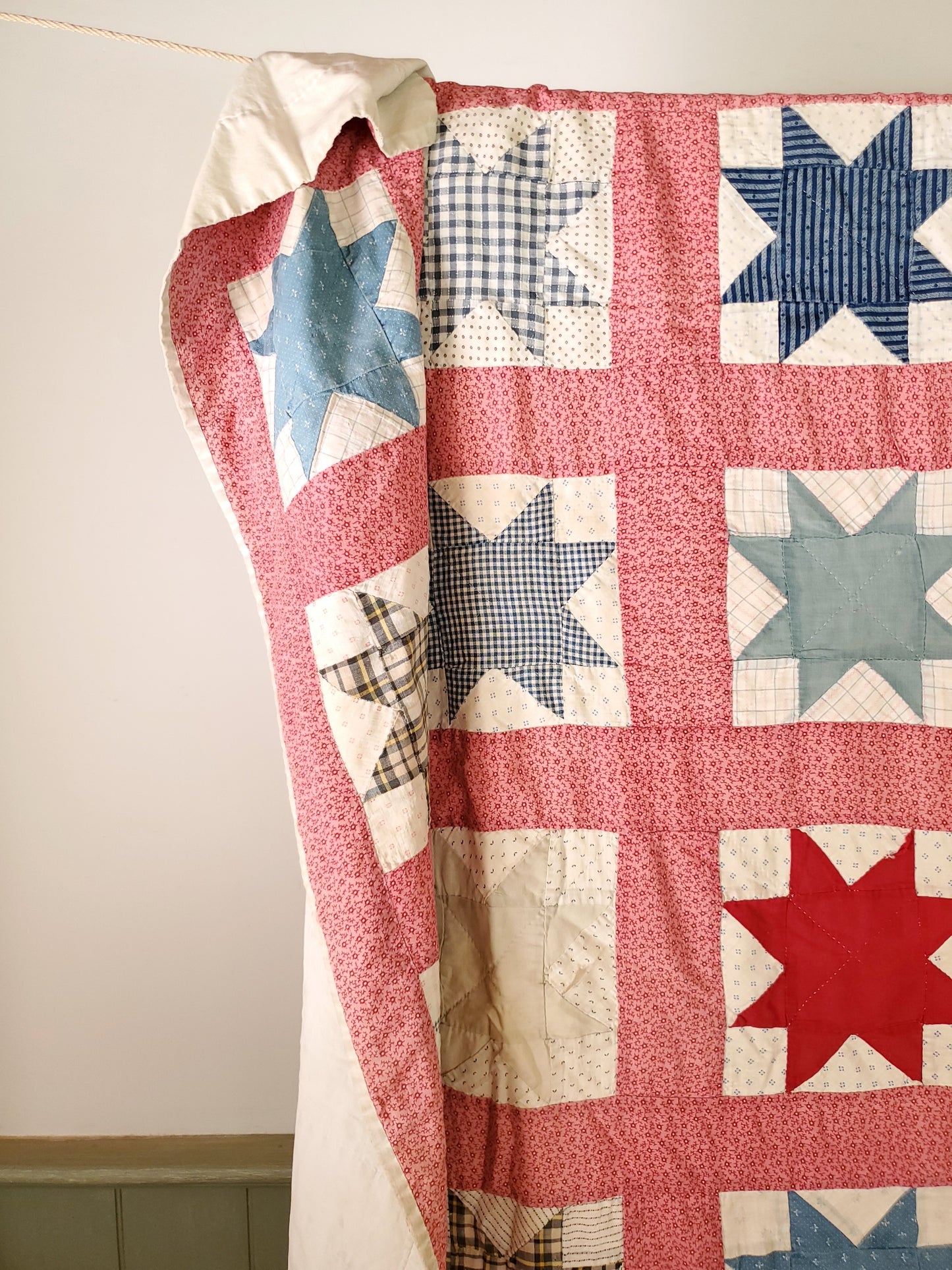 Antique Patchwork Star Quilt