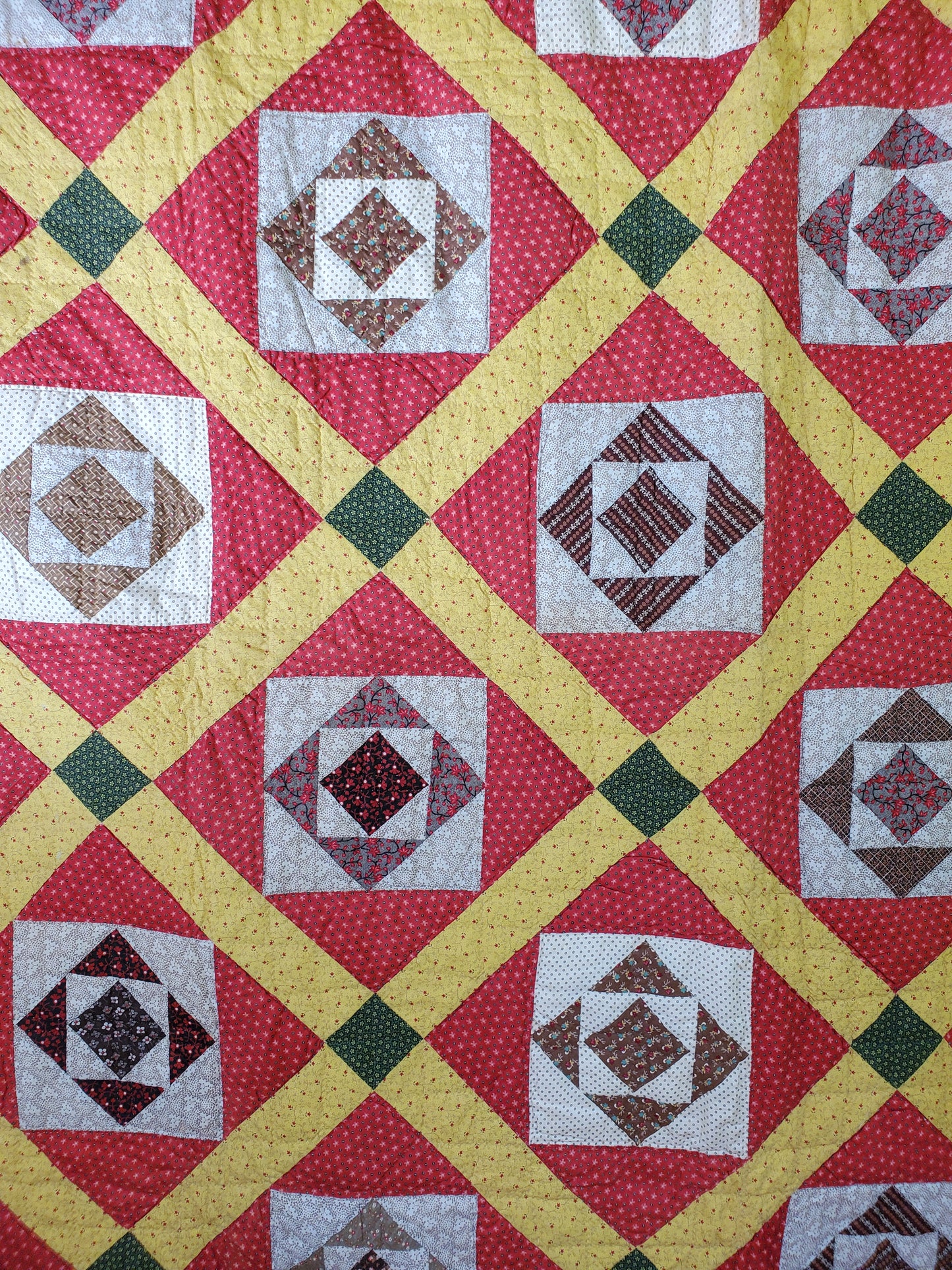 Square in a Square Antique Quilt