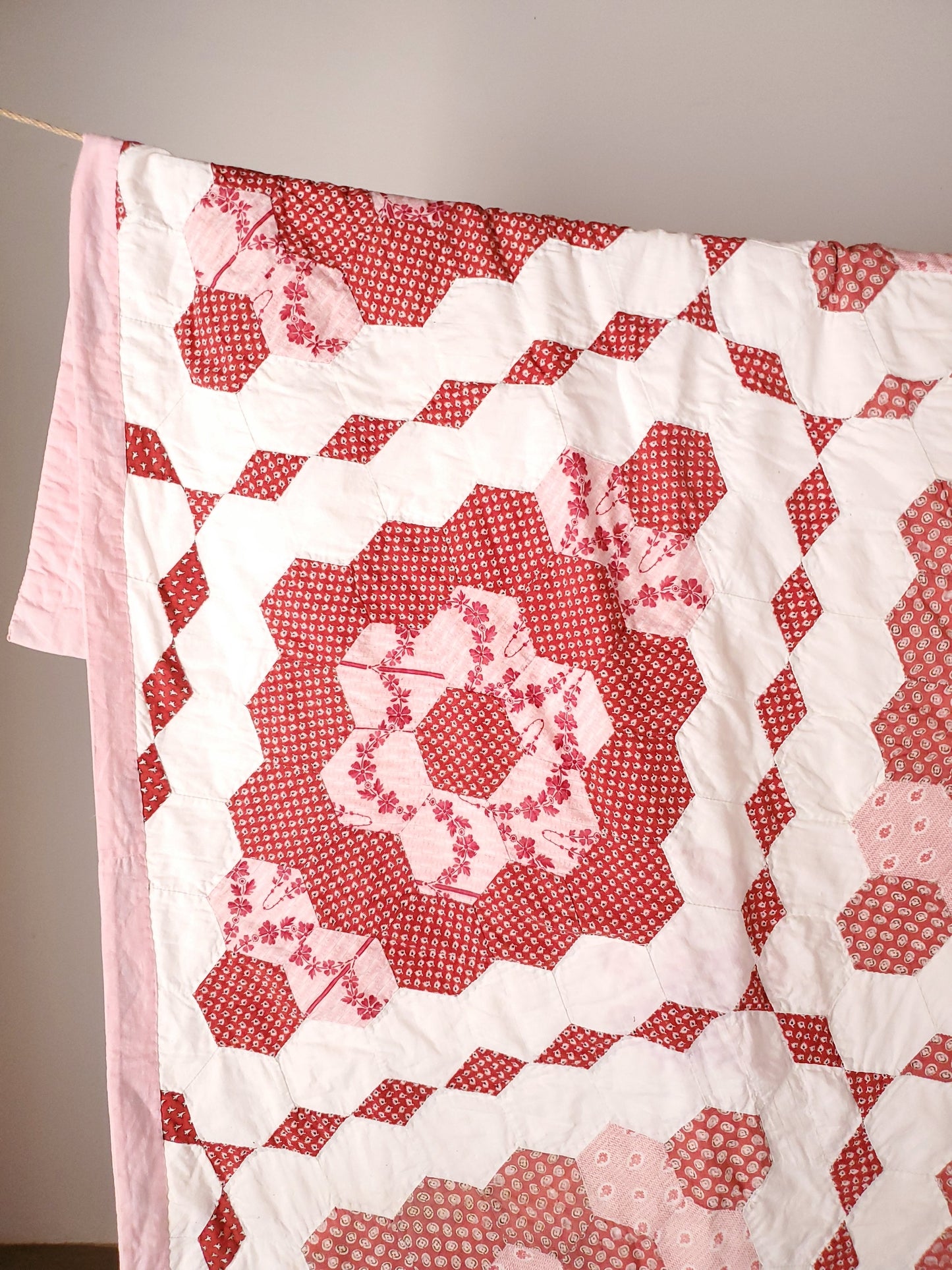 Pink Hexagon Quilt