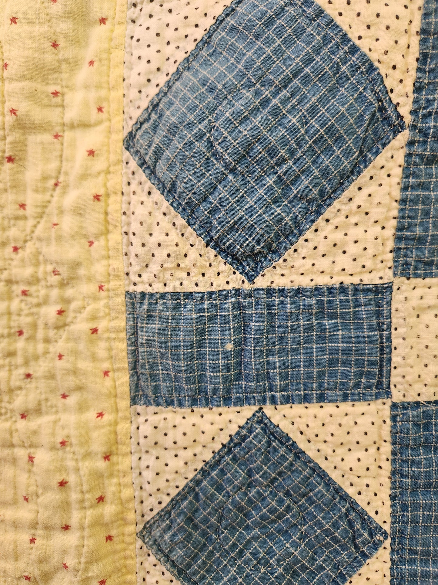 Antique Garden of Eden Patchwork Quilt c1900