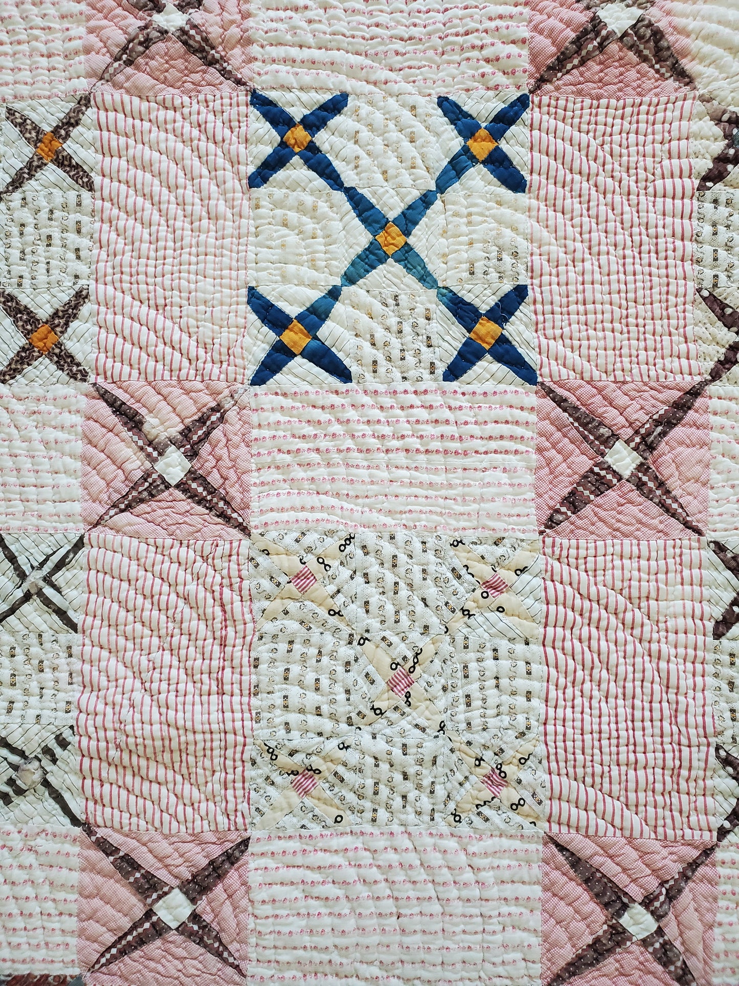 Antique Crosses Quilt ca 1900