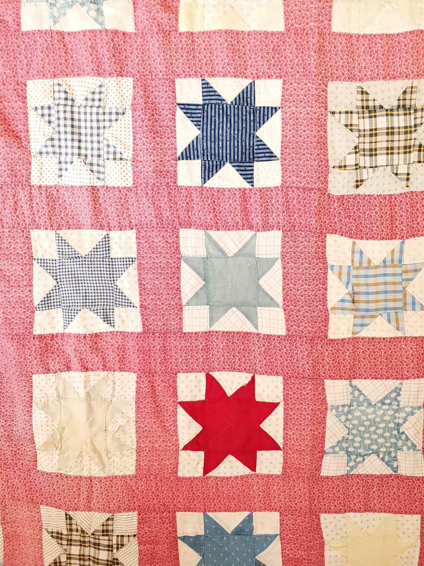 Antique Patchwork Star Quilt