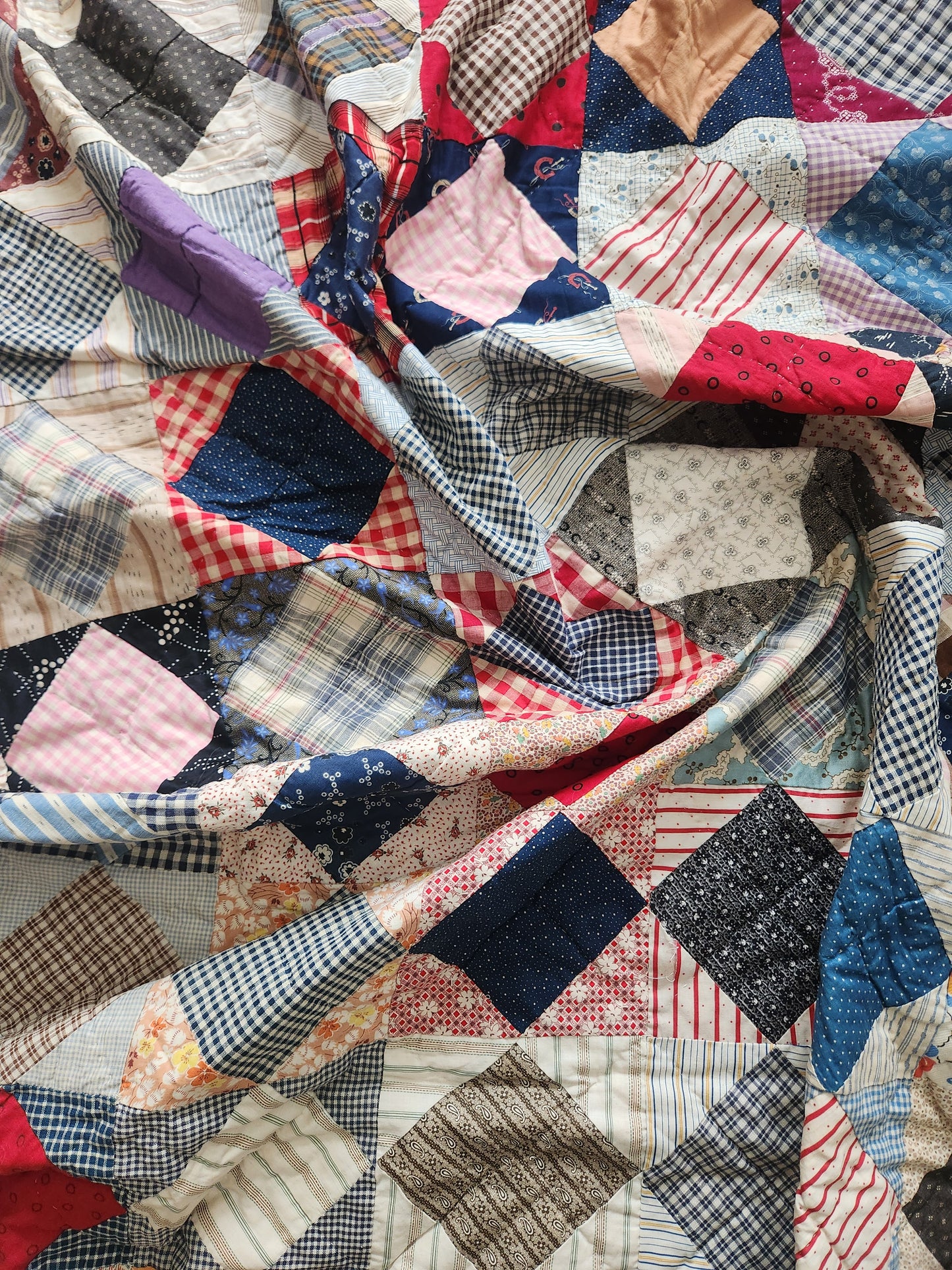 Vintage Square in a Square Quilt c1930
