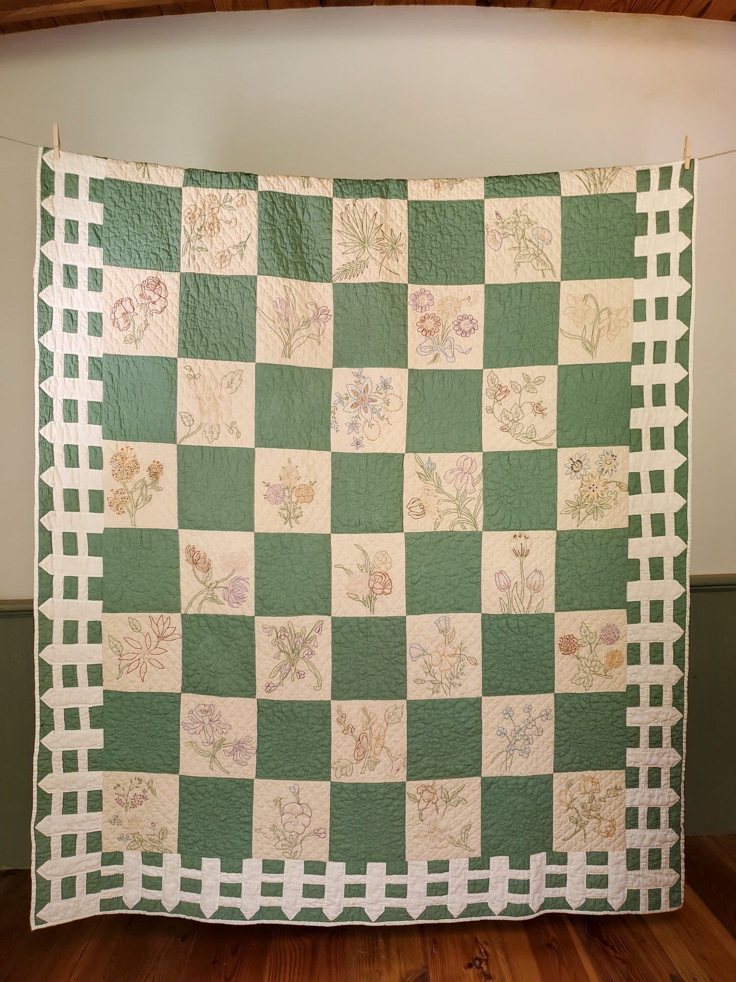 Ruby McKim Flower Garden Quilt, c1930