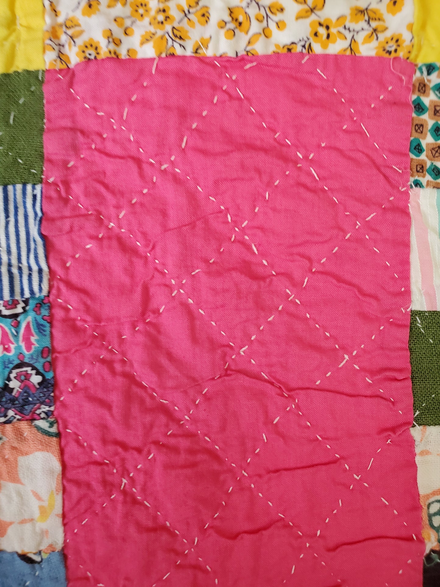 Vintage Quilted Coverlet c1950