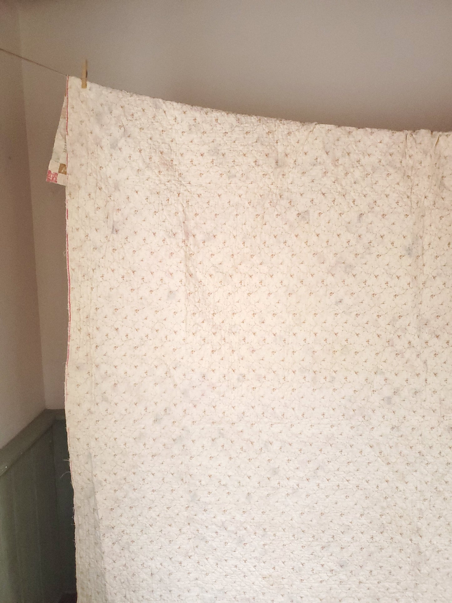 Antique Postage Stamp Quilt c1890