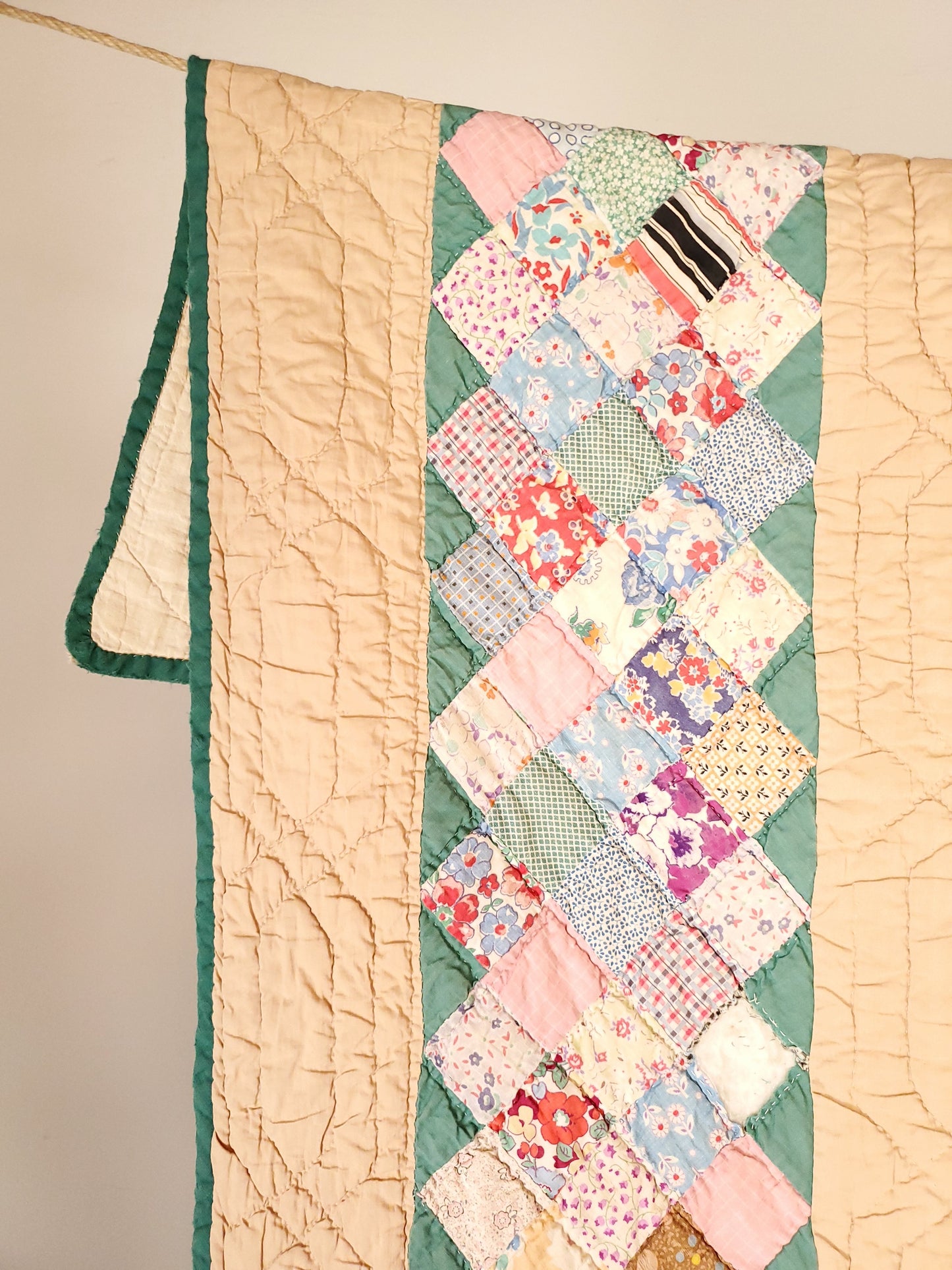 Patchwork Bar Quilt c1930