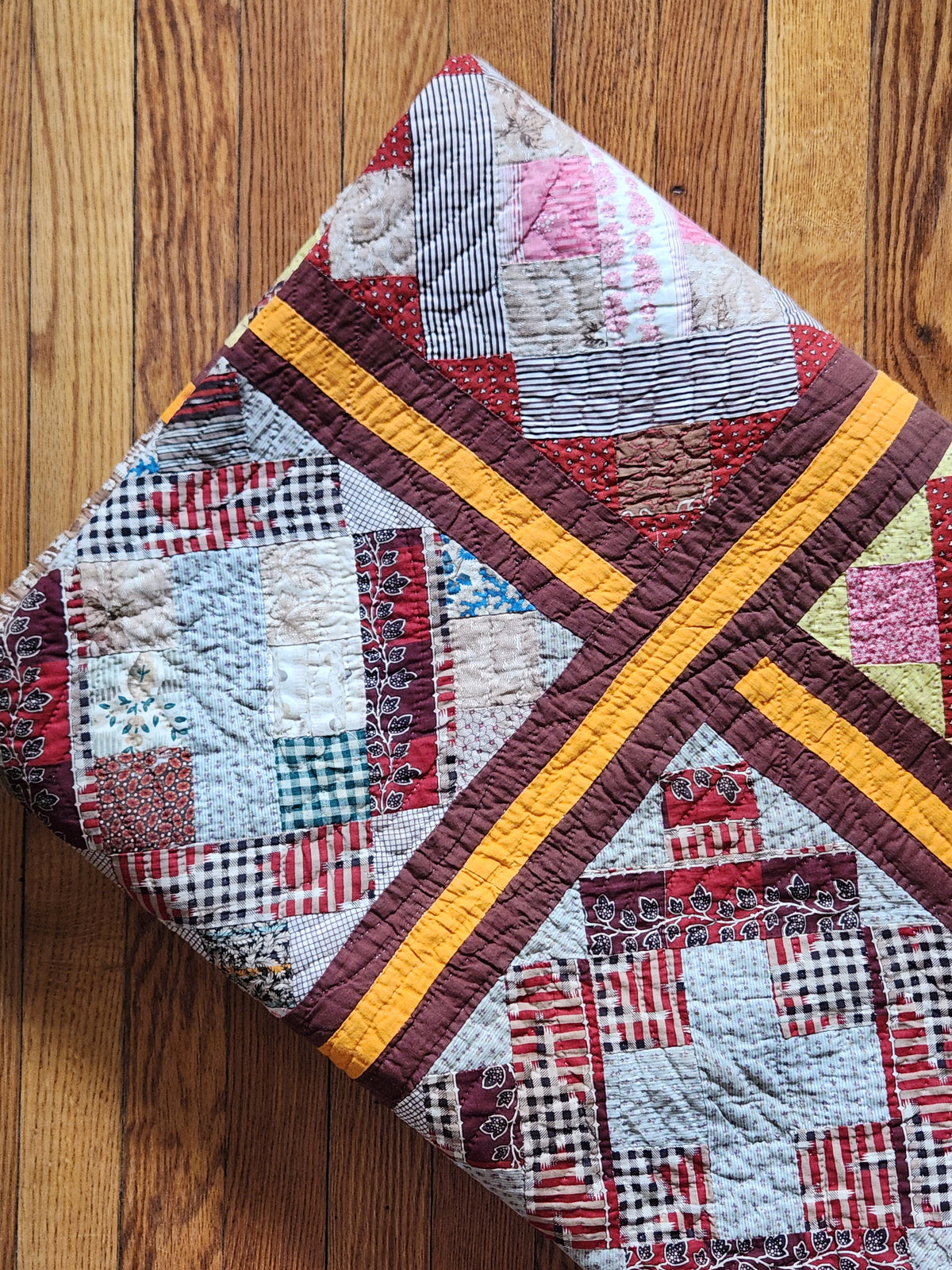 Antique Album Block Quilt c1870