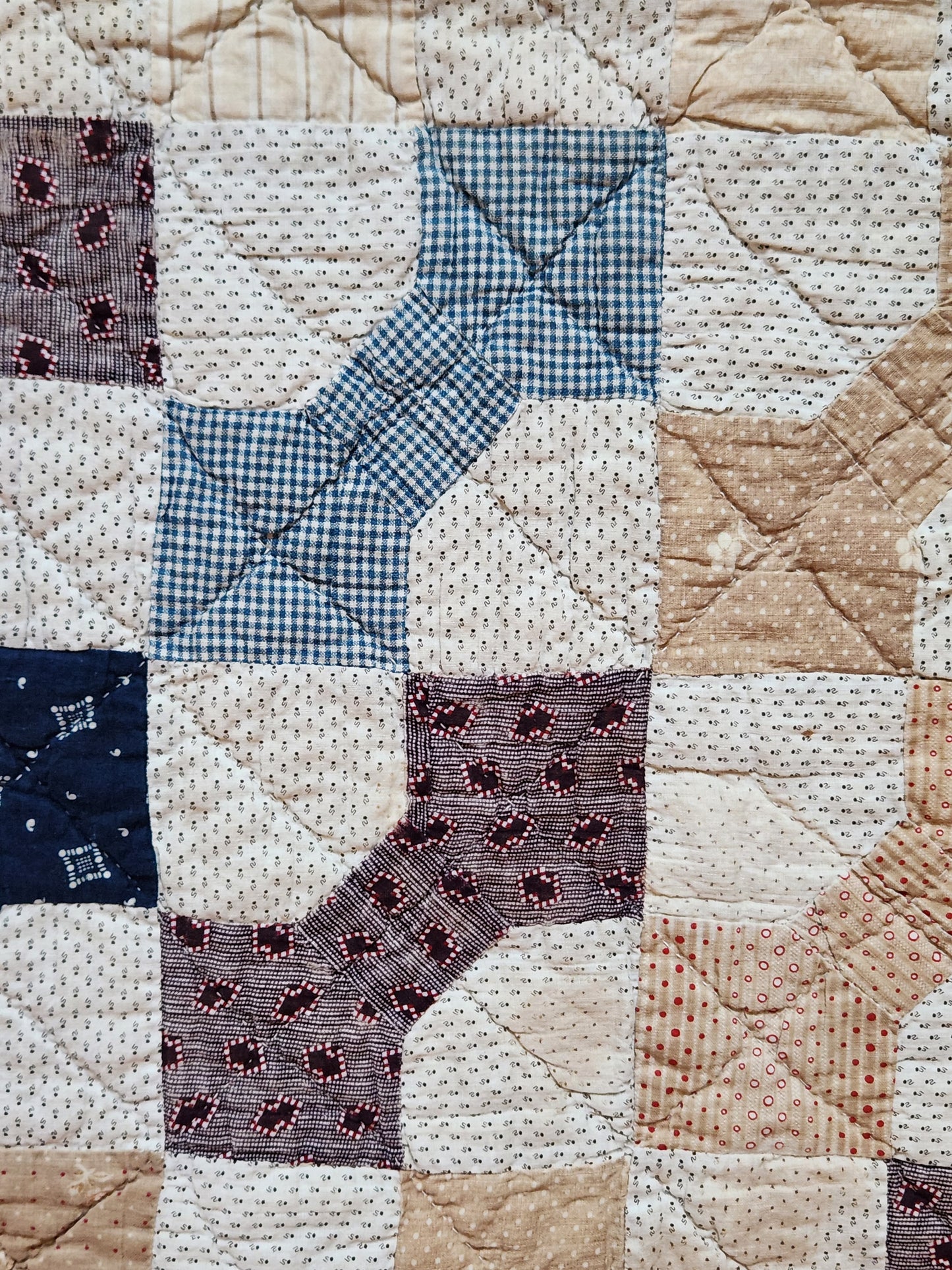 Antique Bow Tie Patchwork Quilt c1900