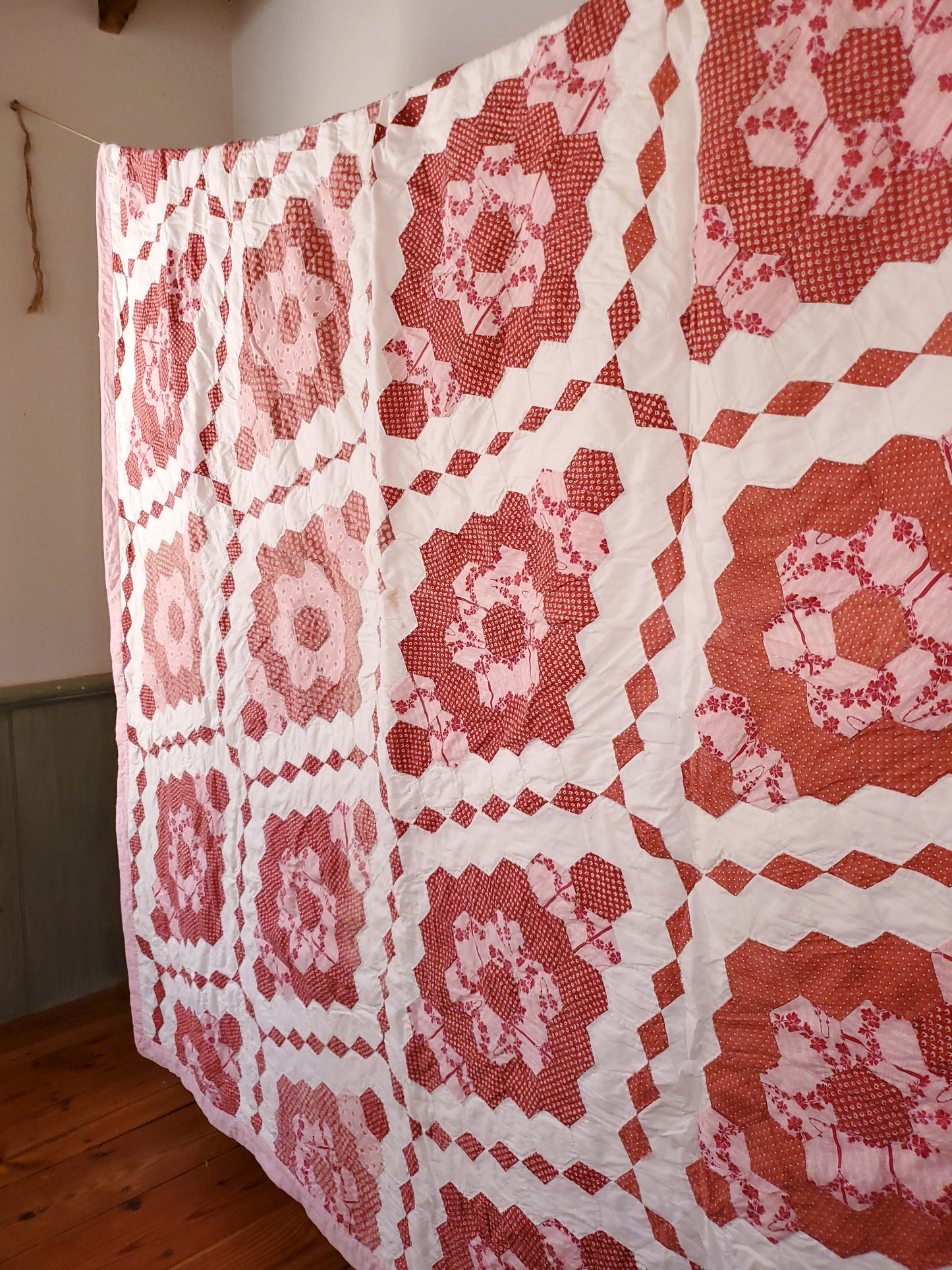 Pink Hexagon Quilt