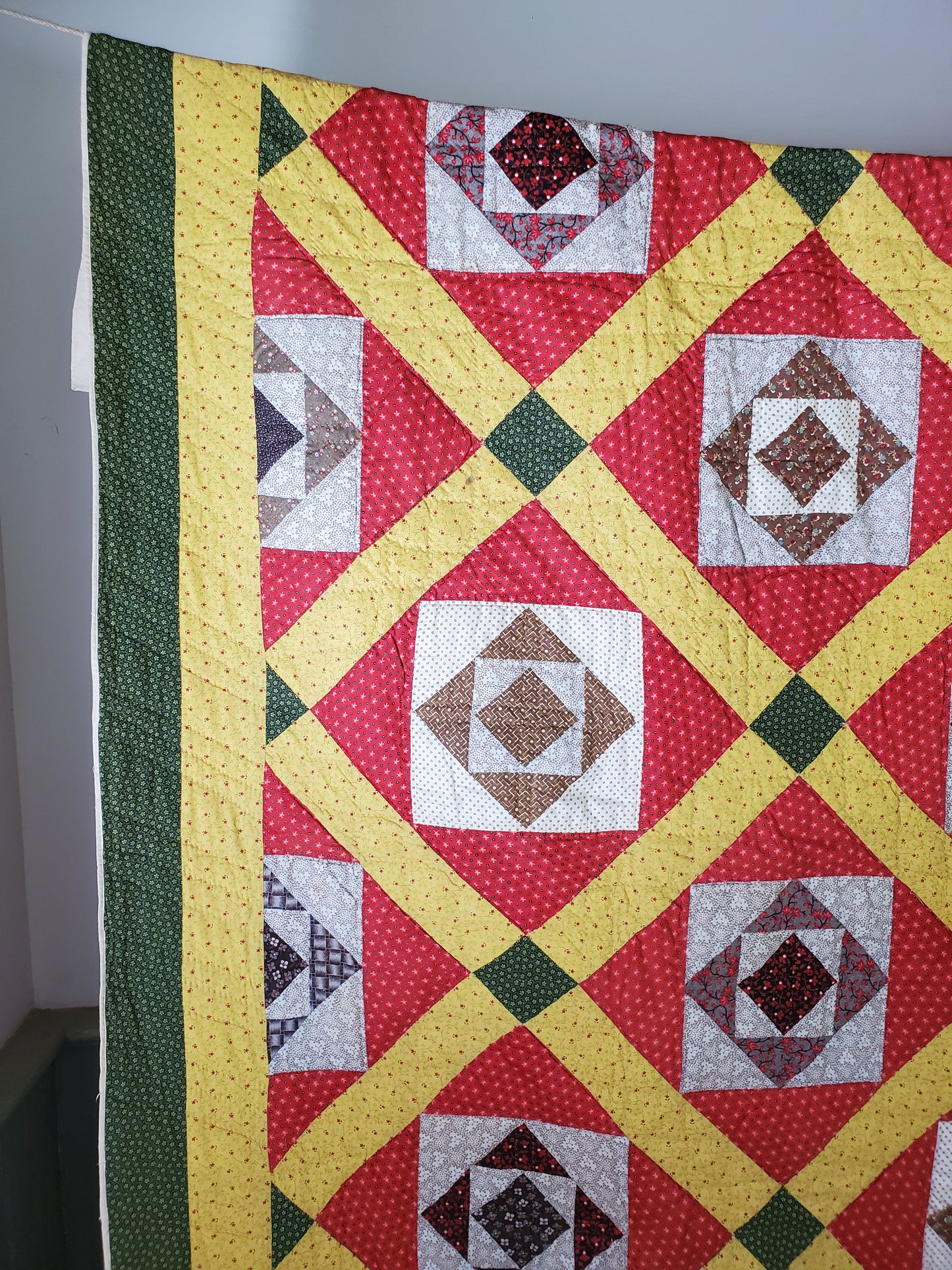 Square in a Square Antique Quilt