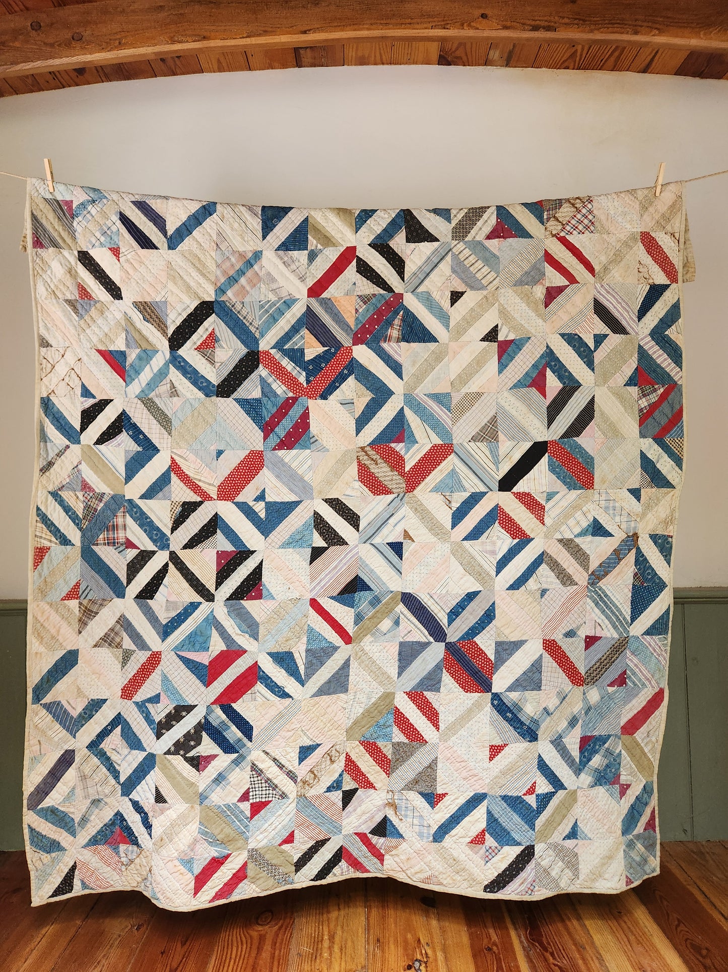 Antique String Quilt c1900