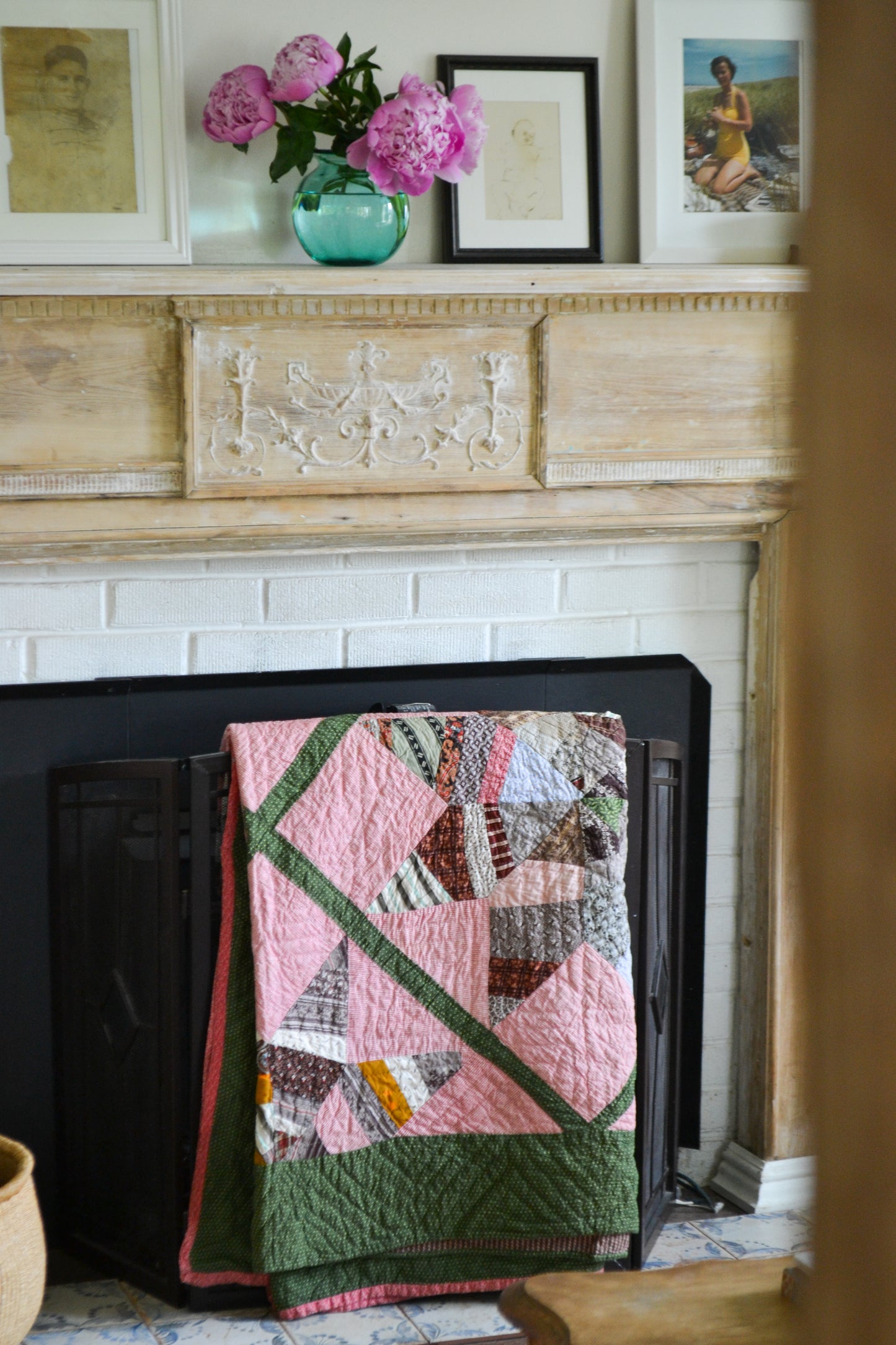 19th Century Star Antique Quilt ca 1870