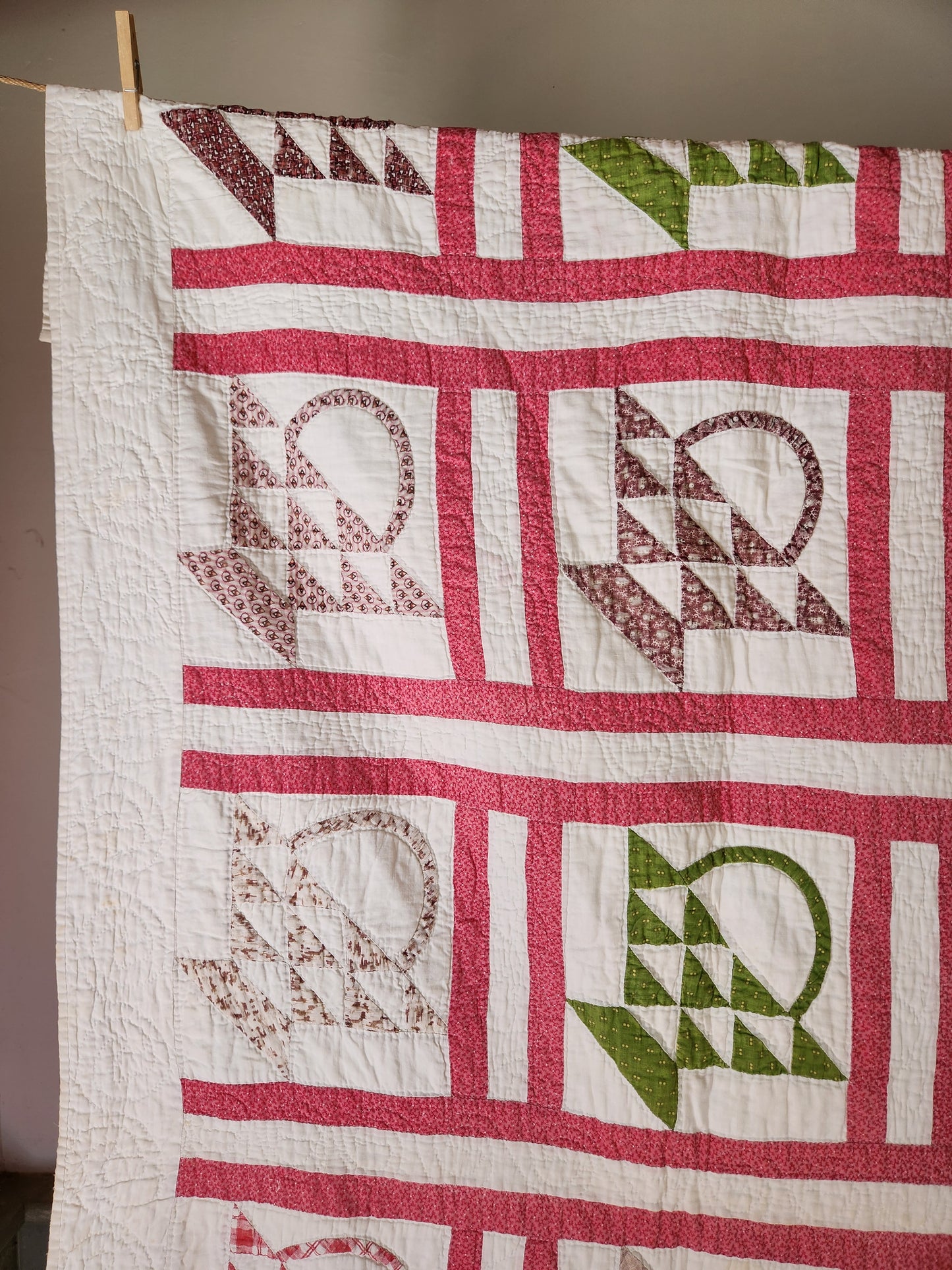 Antique Baskets Quilt c1890
