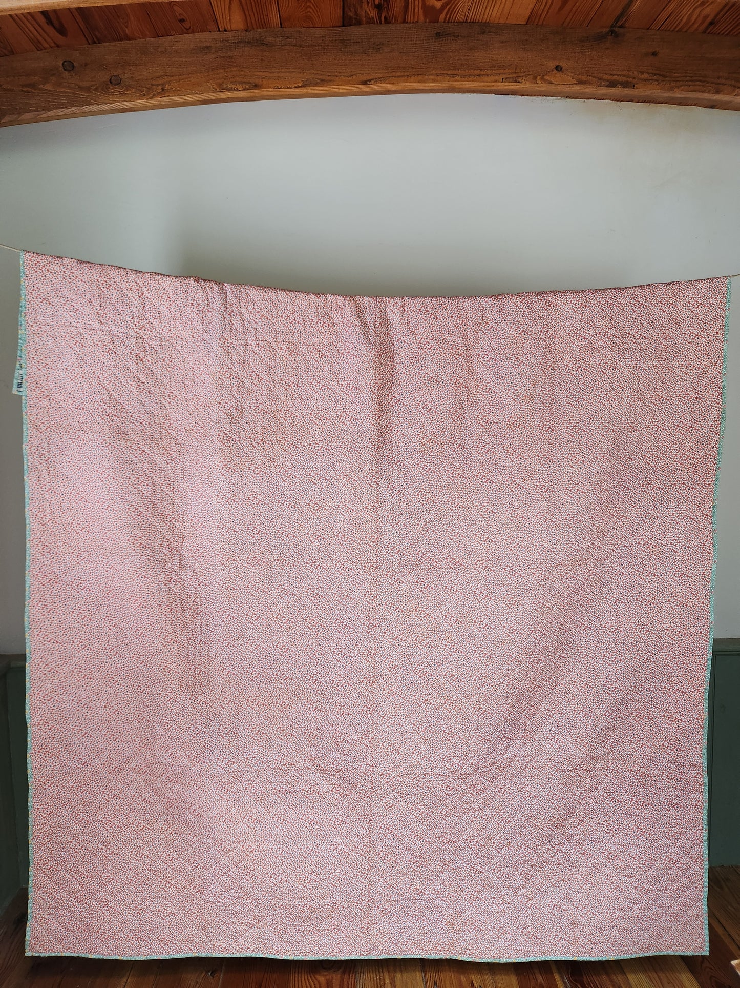 Hand Stitched Log Cabin Quilt c1930
