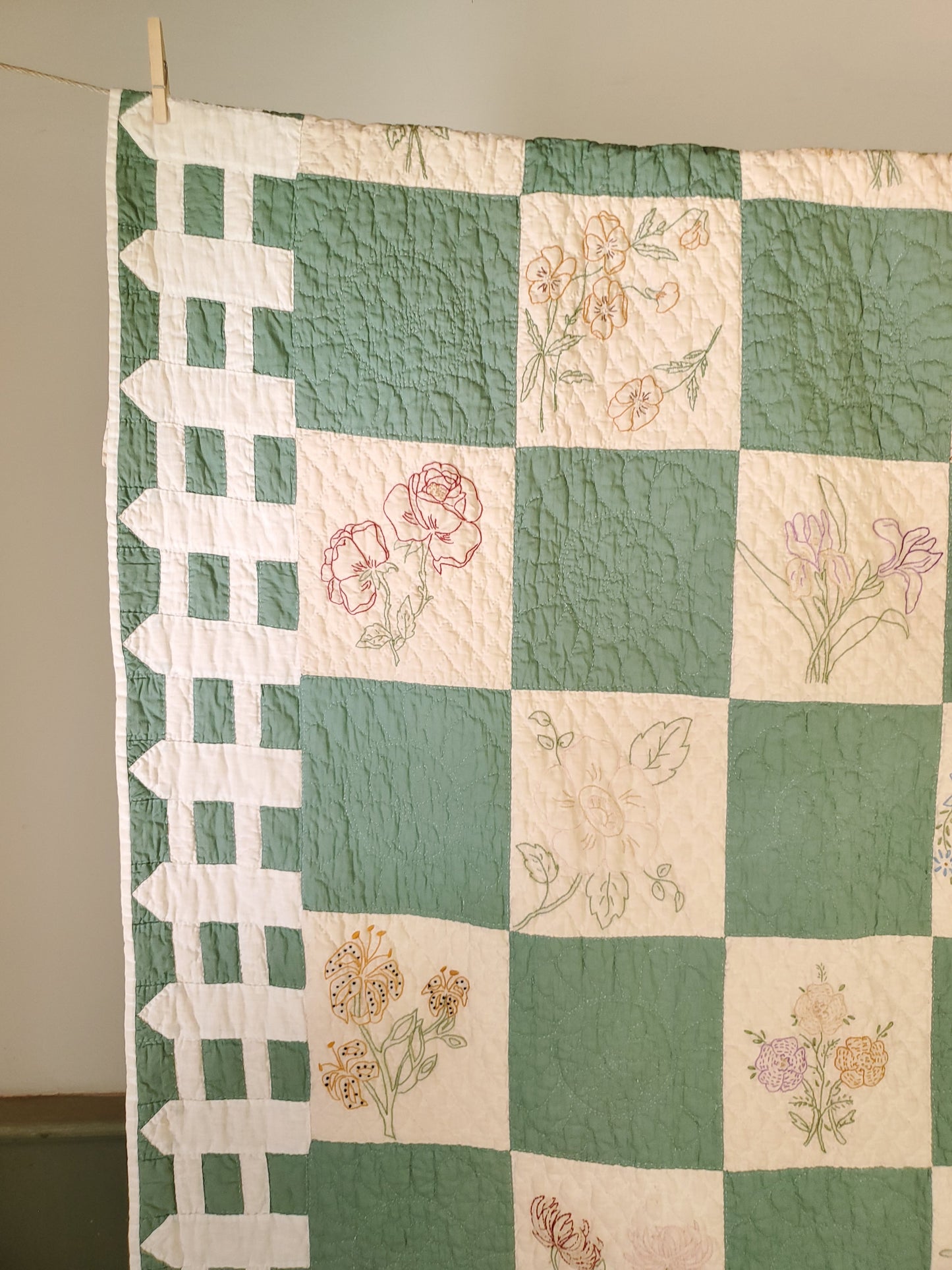 Ruby McKim Flower Garden Quilt, c1930