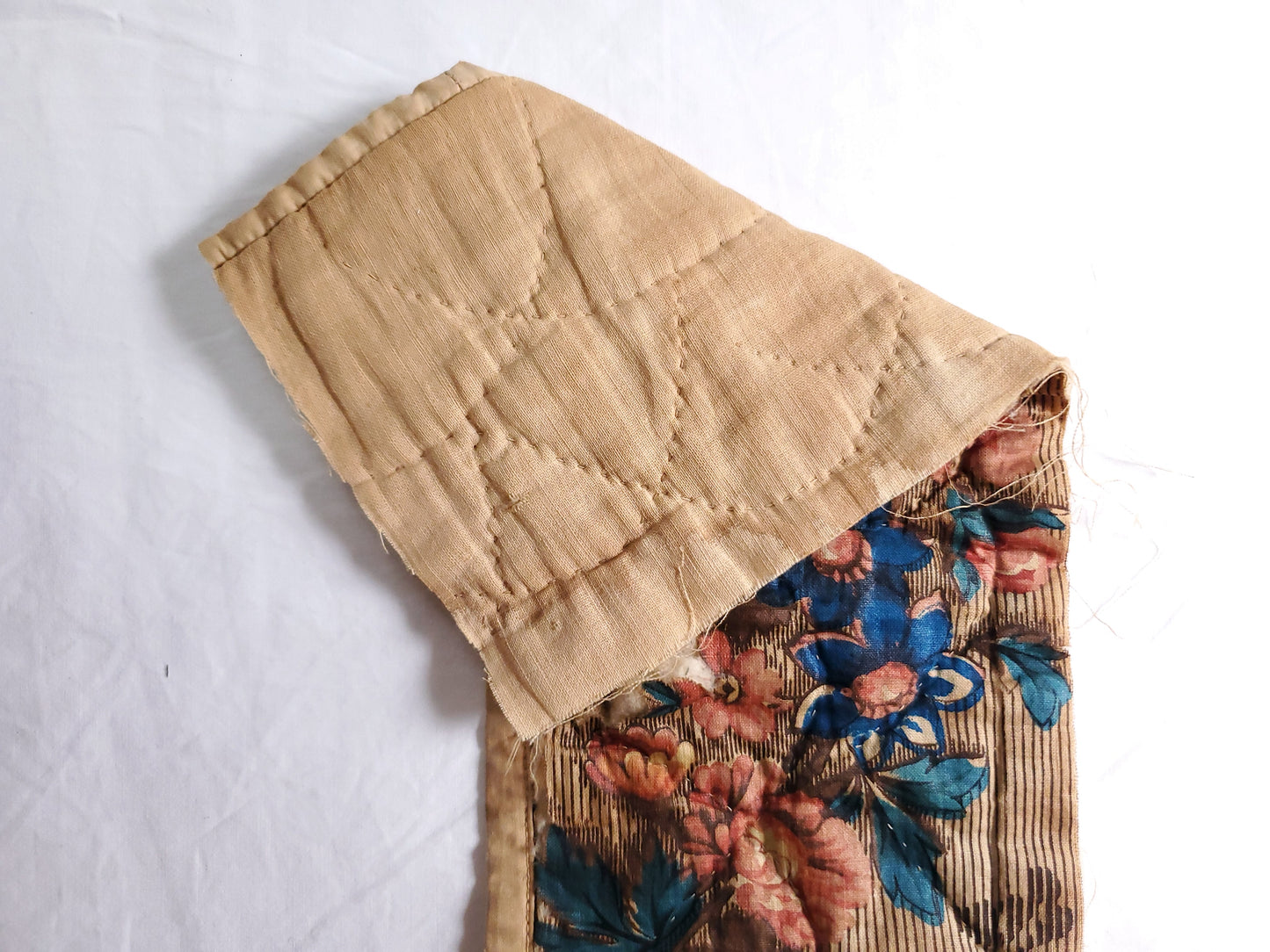 Early 19th Century Chintz Quilt Remnant