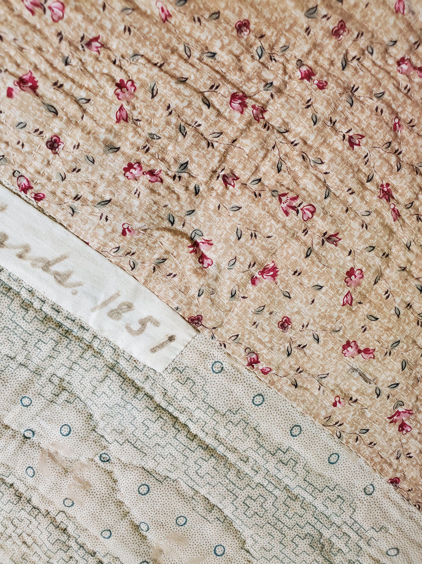 Antique Sawtooth Quilt, 1851