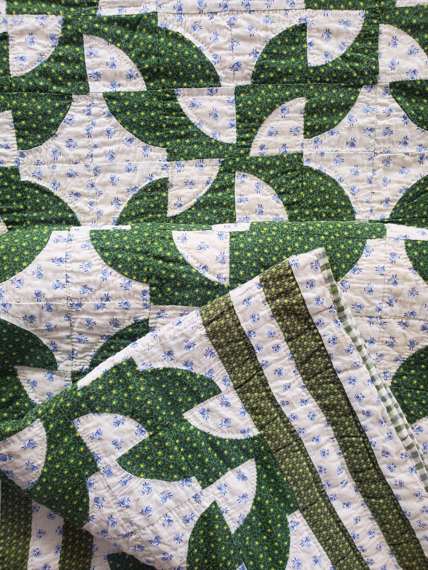 Antique Drunkard's Path Quilt