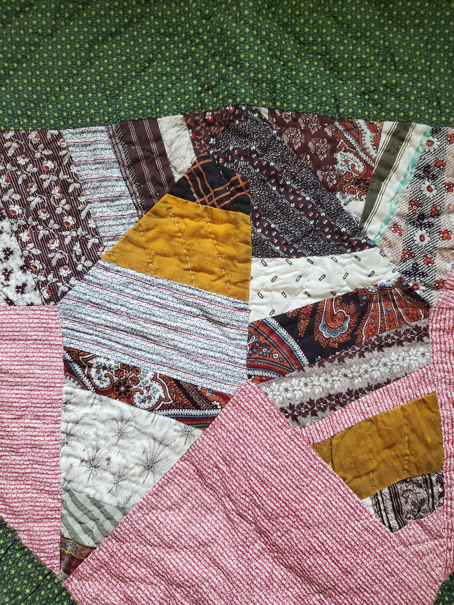 19th Century Star Antique Quilt ca 1870