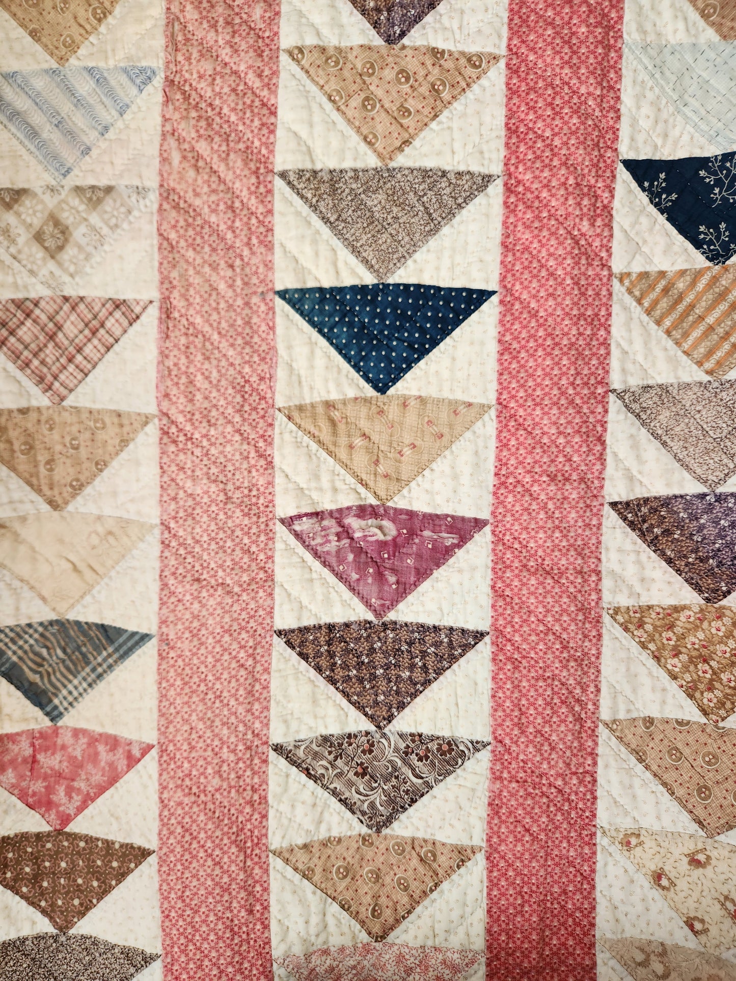 Antique Flying Geese Quilt c1880