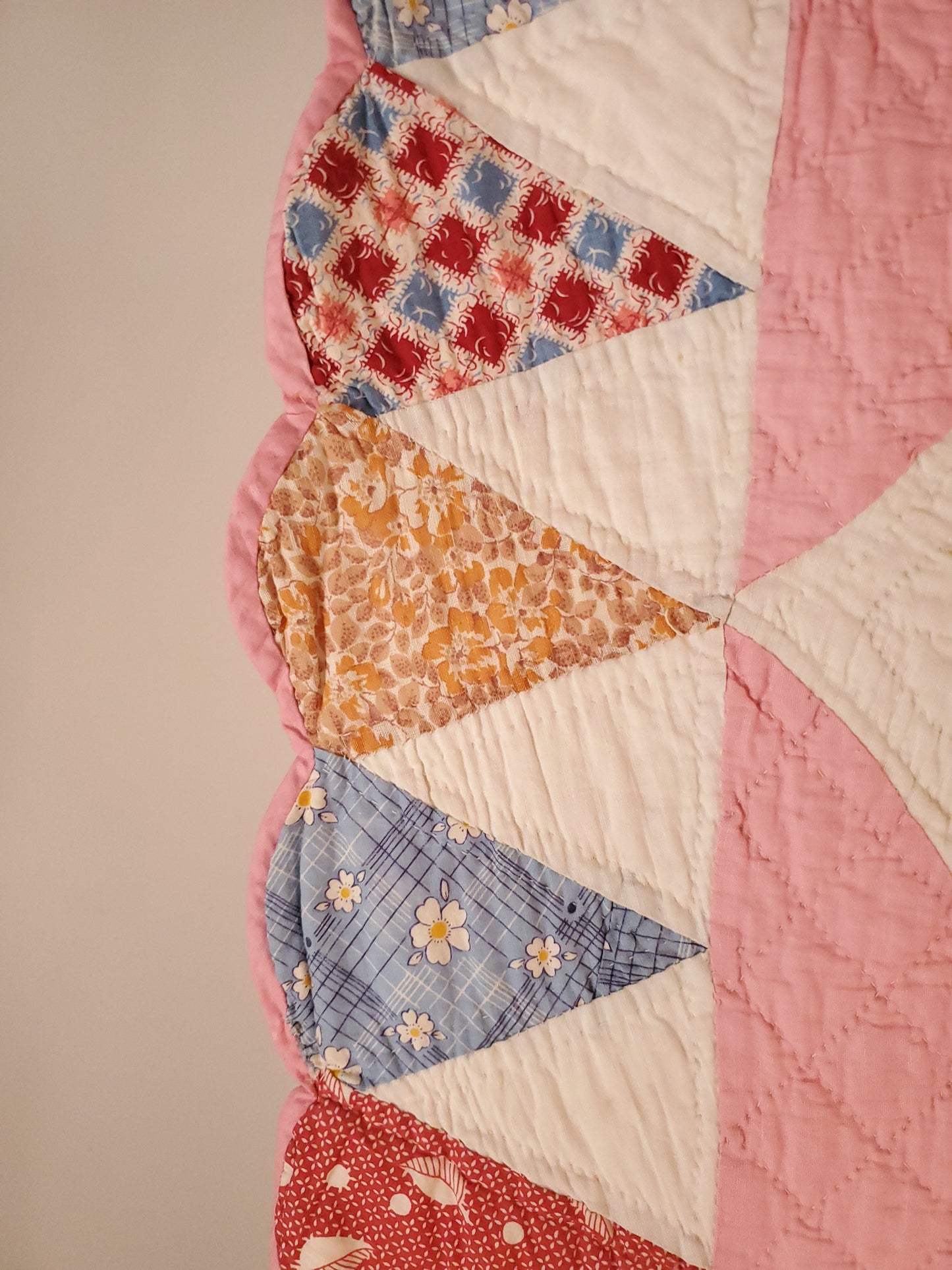 Quilted Pillow Topper c1940