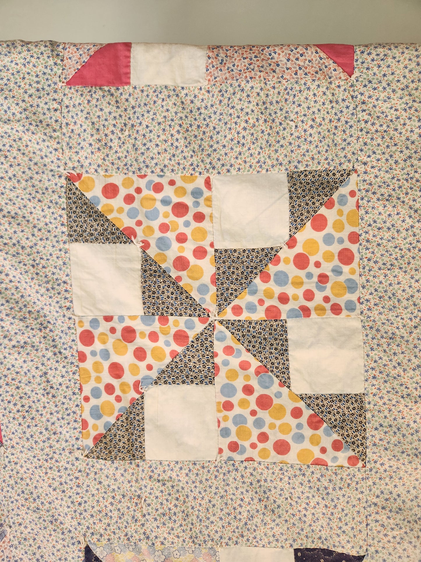 Vintage Pinwheel Quilt c1930