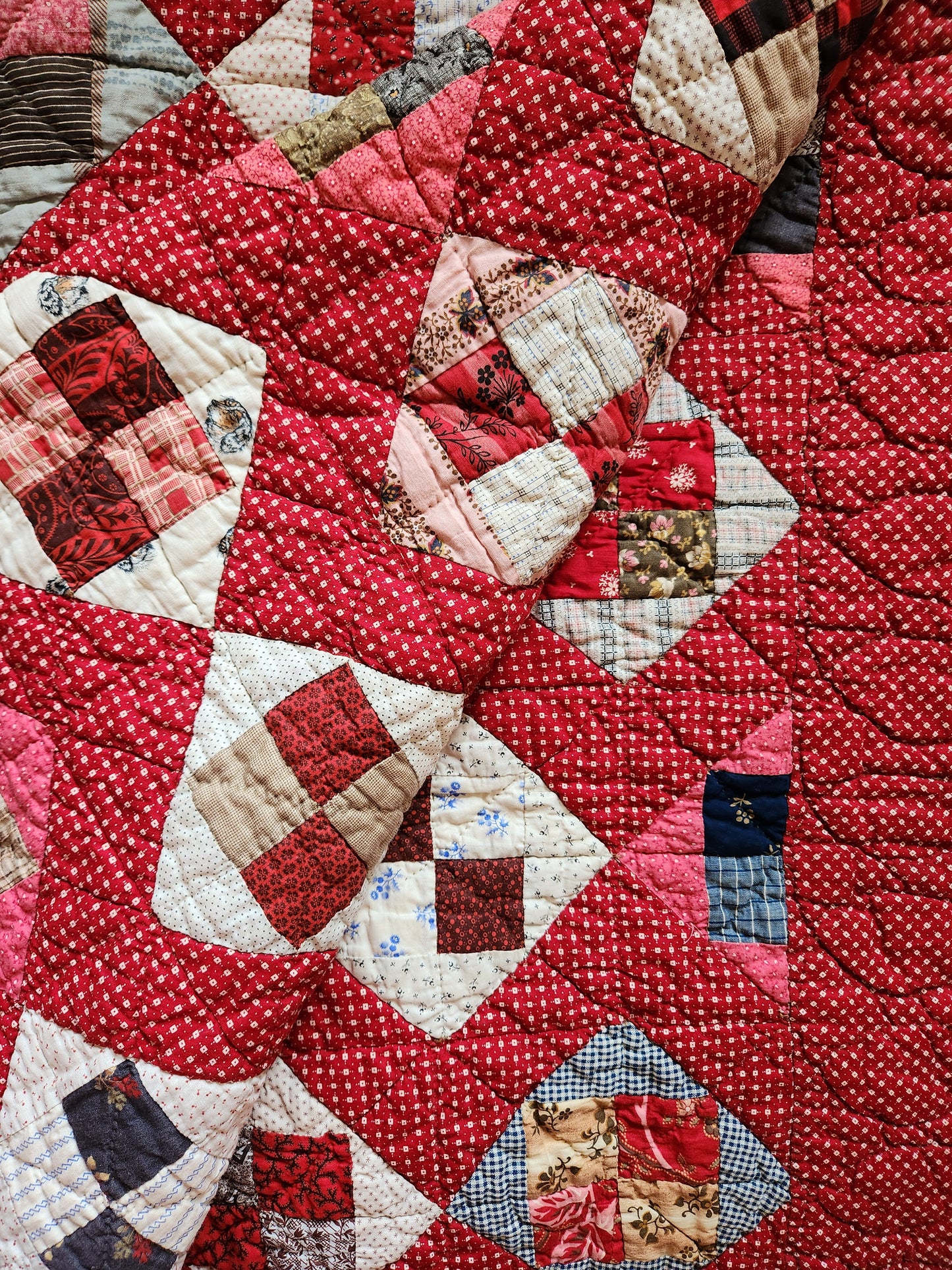Stunning Patchwork Quilt c1890