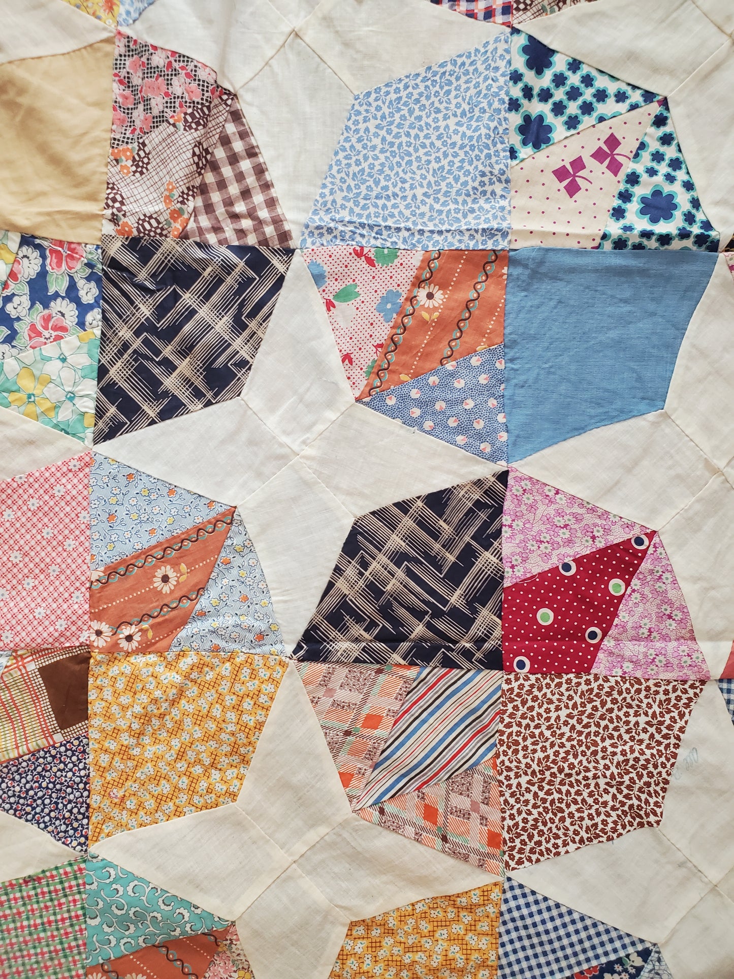Vintage Kite Quilt Top, ca 1930