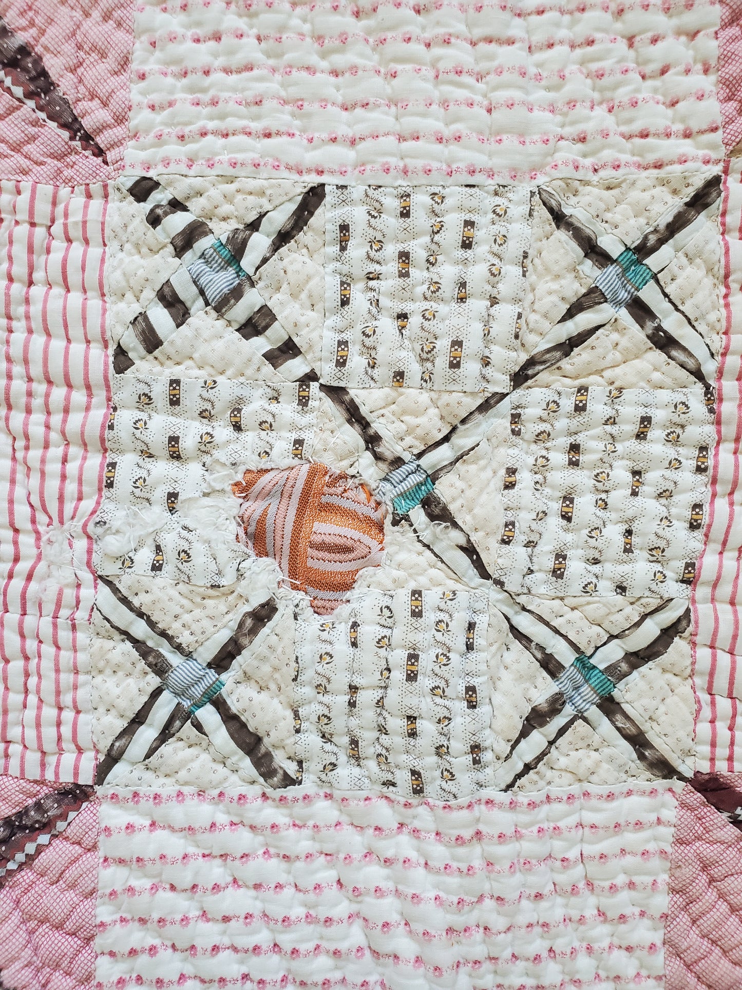 Antique Crosses Quilt ca 1900