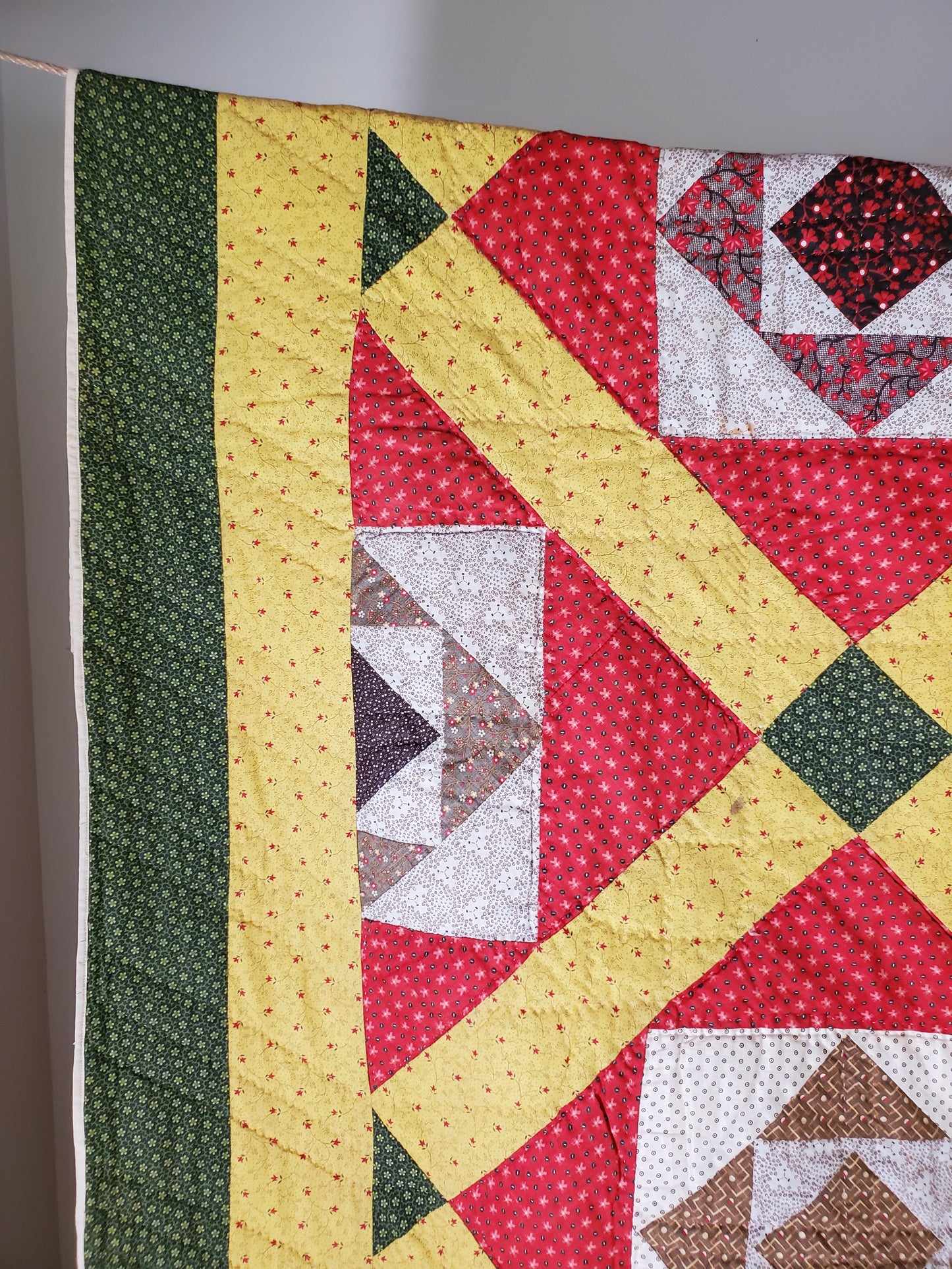 Square in a Square Antique Quilt
