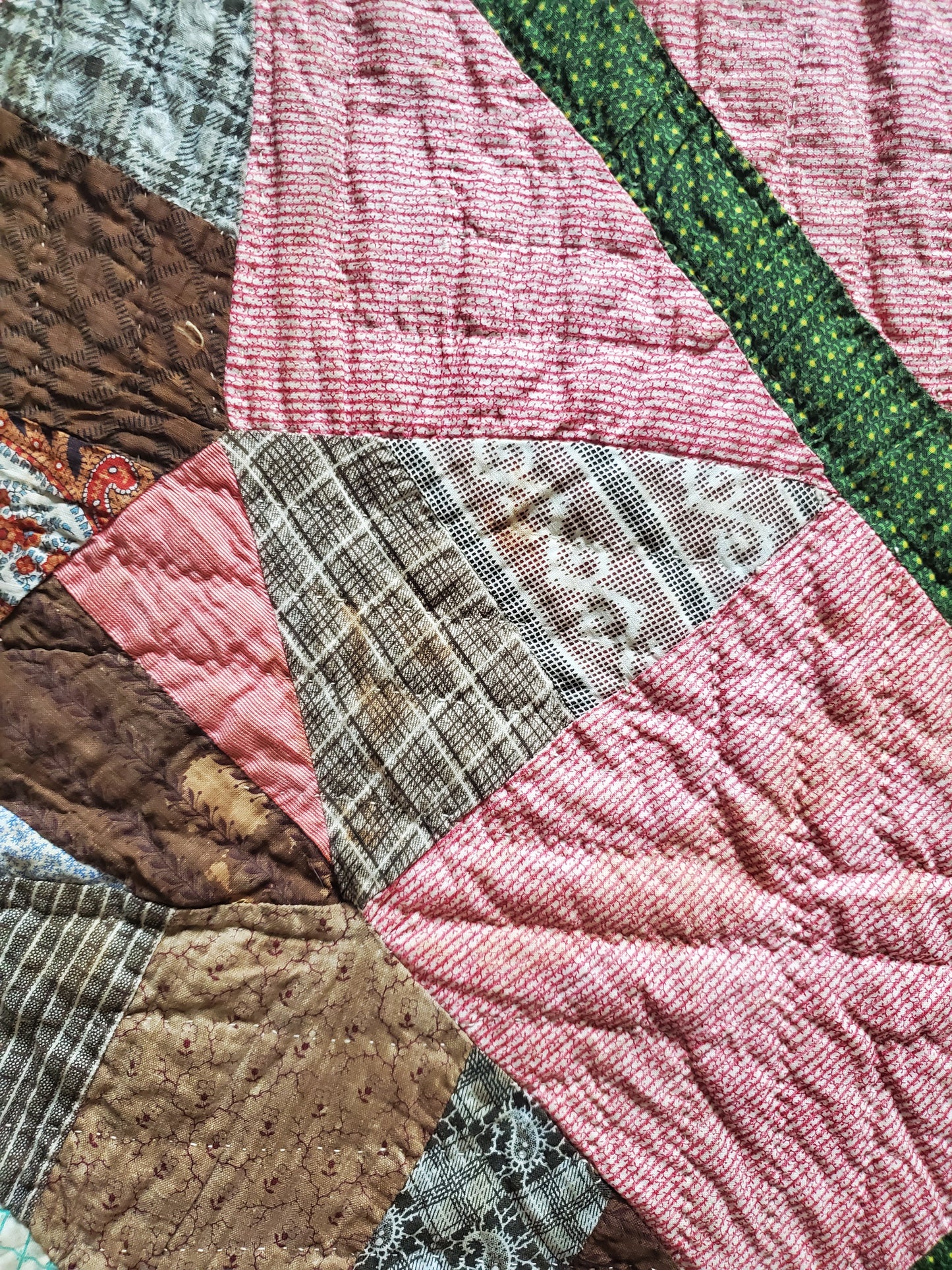 19th Century Star Antique Quilt ca 1870