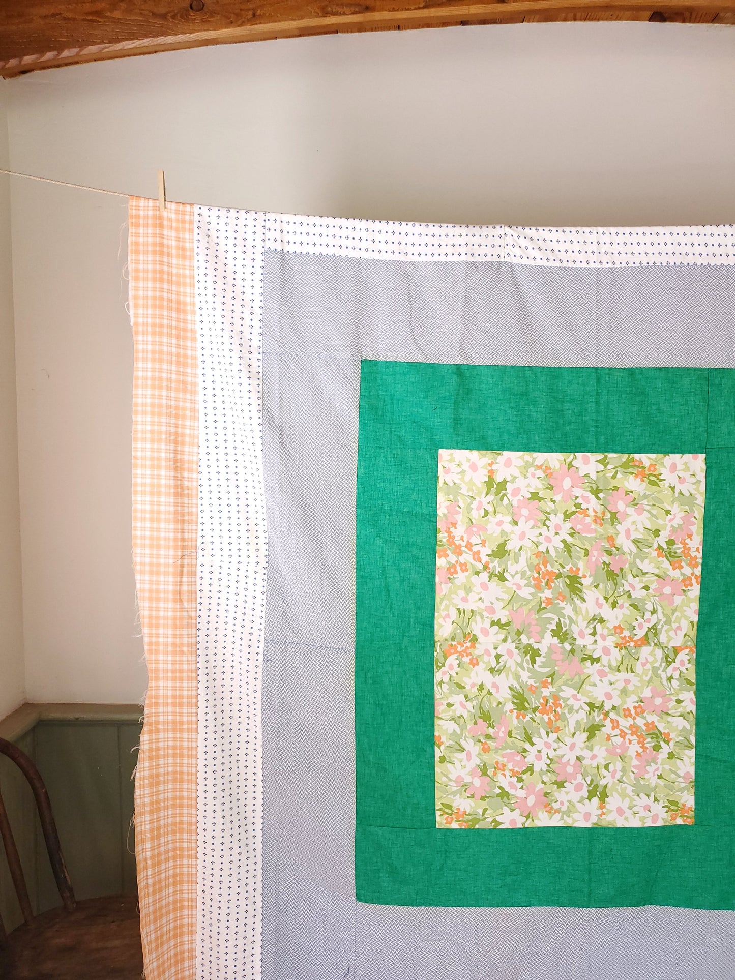 Granny Sheet Quilt Top