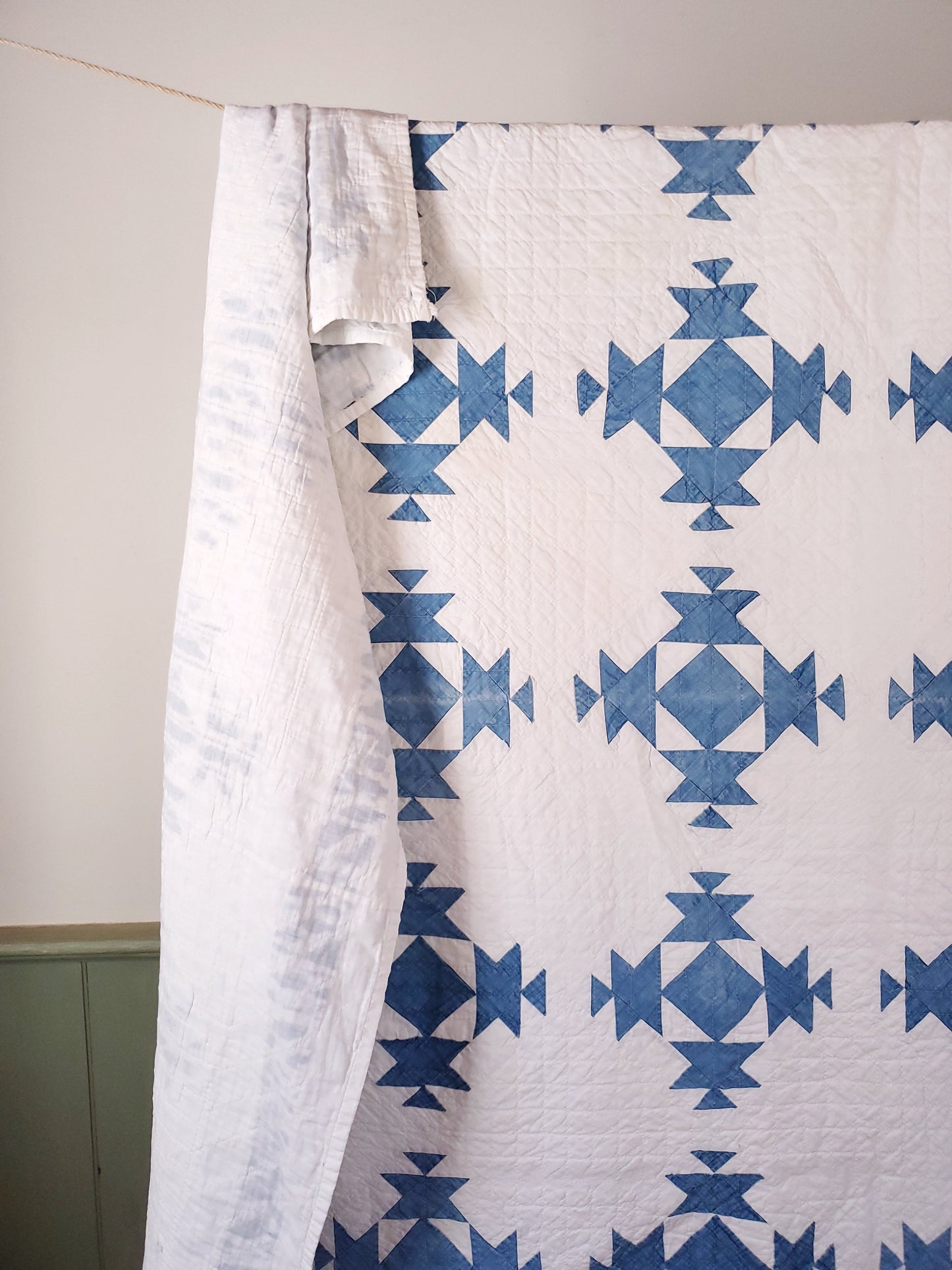 Blue & White Antique Quilt