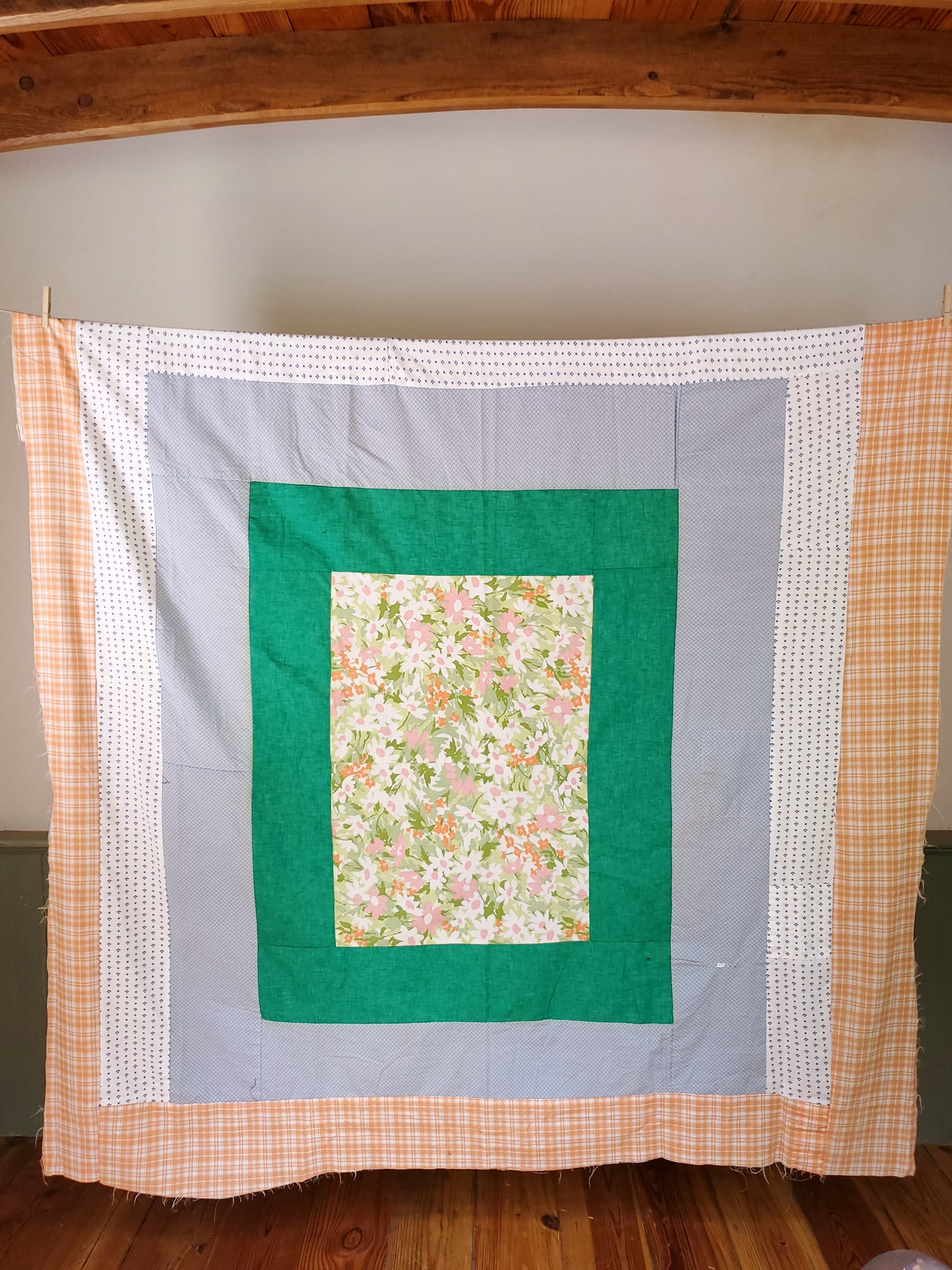 Granny Sheet Quilt Top